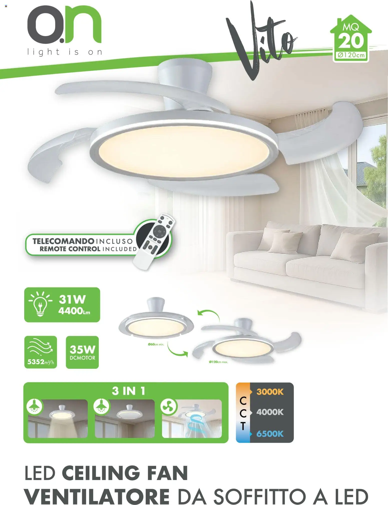 Volantino GBC del 09.06.2026 | Pagina: 18 | Prodotti: Ventilatore, Telecomando, Fan