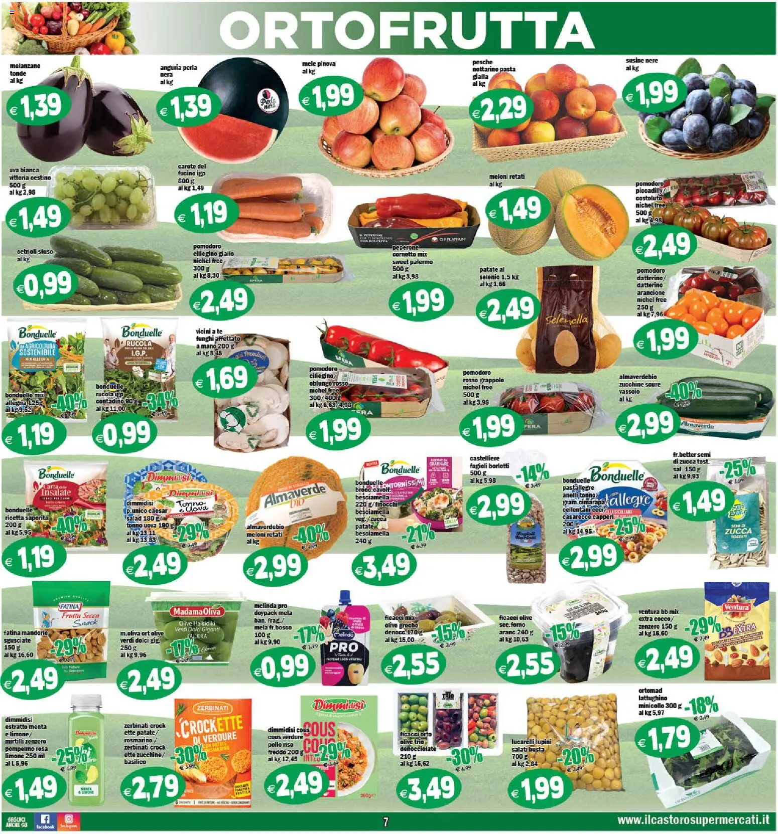 Volantino Il Castoro del 10/07/2026 | Pagina: 7 | Prodotti: Rosmarino, Patate, Limone, Basilico