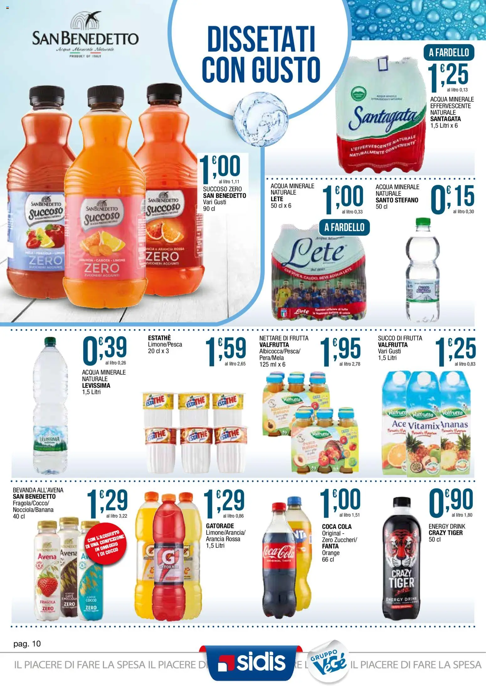 Volantino Sidis del 18.05.2026 | Pagina: 10 | Prodotti: Carota, Frutta, Fanta, Succo di frutta