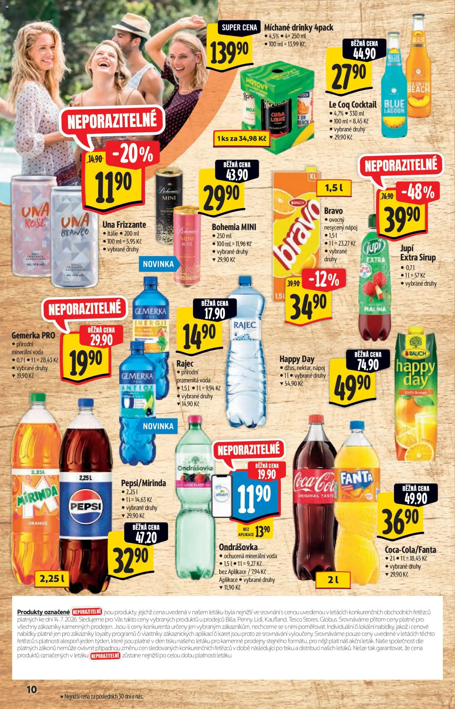 Albert katalog - Hypermarket - Gril od 22.07.2026 | Strana: 10 | Produkty: Frizzante, Fanta, Mirinda, Jupí