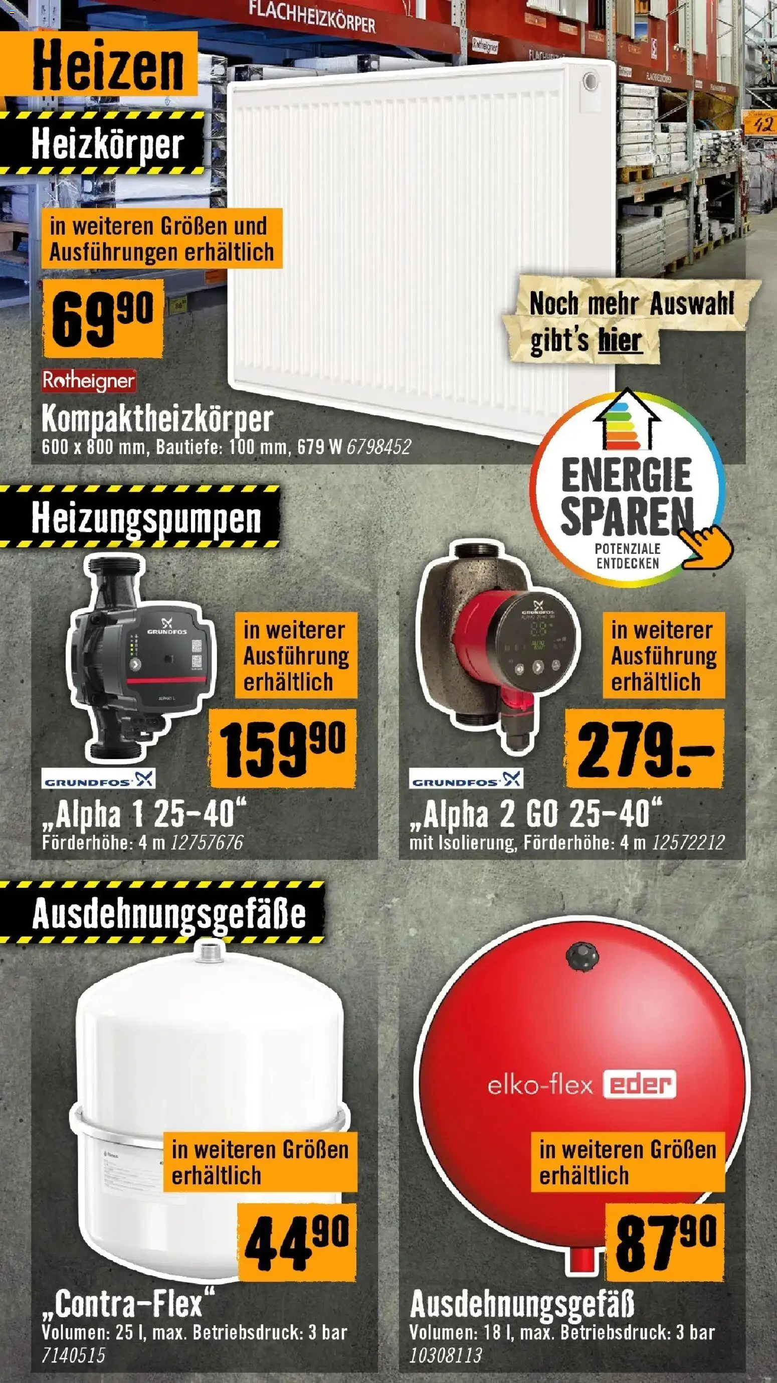 Hornbach - Hornbach: Kürzere Tage wecken Deinen Ehrgeiz. von 07.10.2026 - Aktuelle Angebote | Seite: 52 | Produkte: Heizkörper