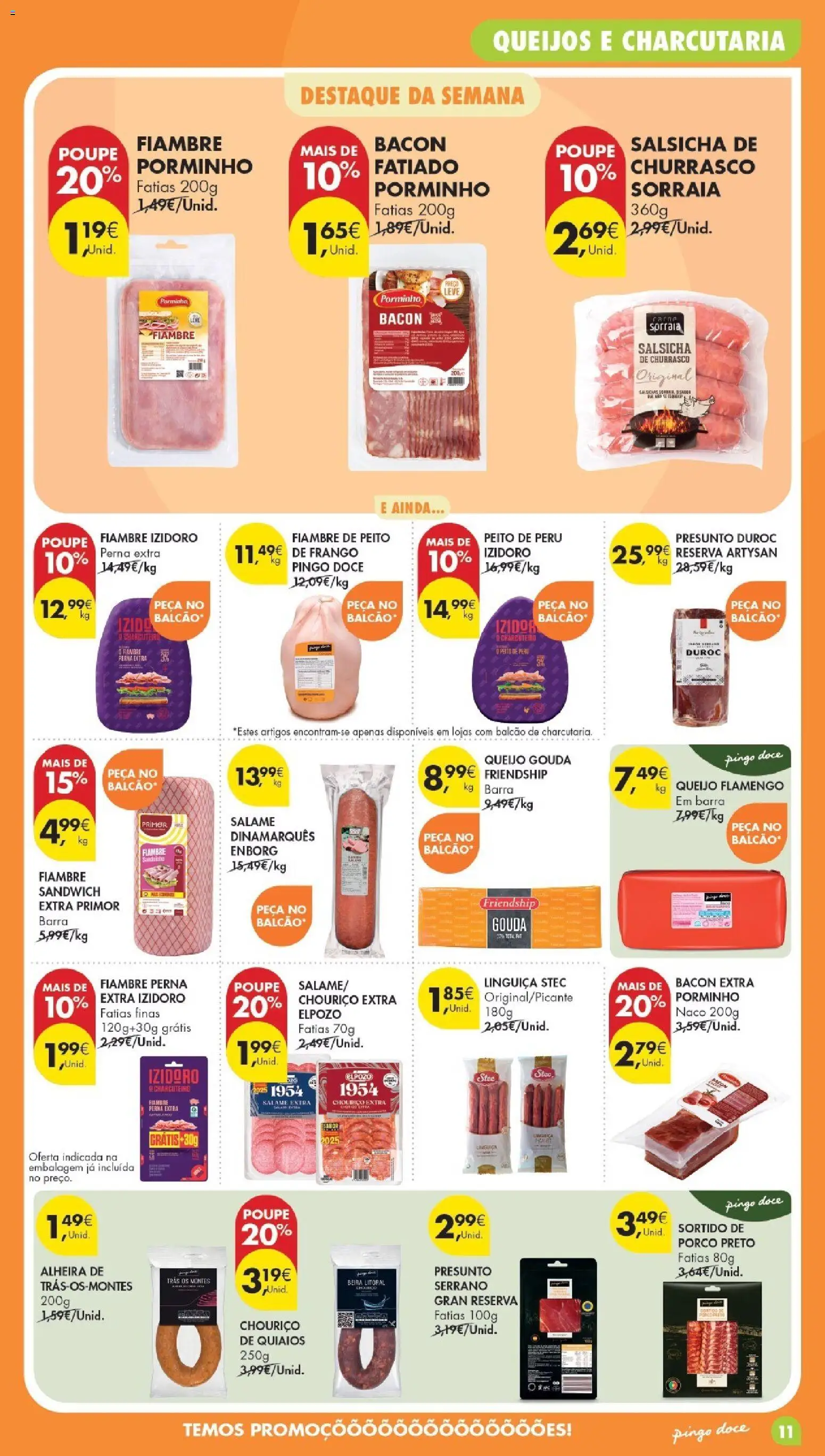 Pingo Doce Poupe Esta Semana Madeira │ válido de 05.05.2026 | Página: 11 | Produtos: Bacon, Peito de frango, Presunto, Chouriço