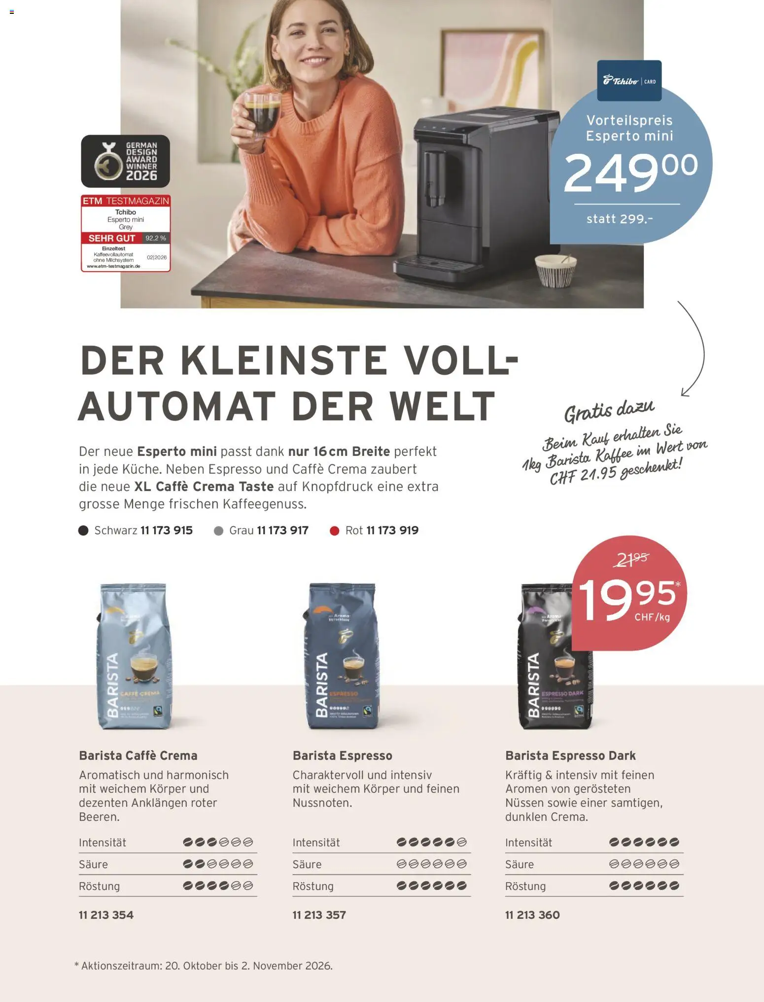 Tchibo aktionen Run club – gültig ab 01.10.2026 | Seite: 163 | Produkte: Kaffee, Kaffeevollautomat