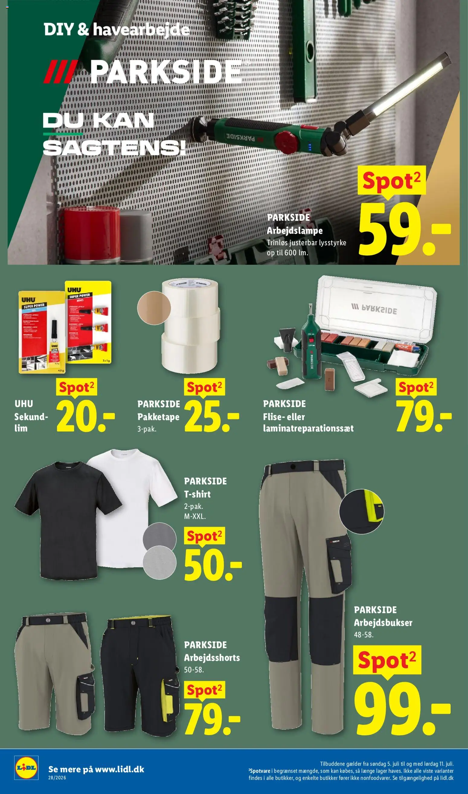 Lidl tilbudsavis – gyldig fra 05/07/2026 | Side: 37 | Produkter: T-shirt, Shorts, Søm
