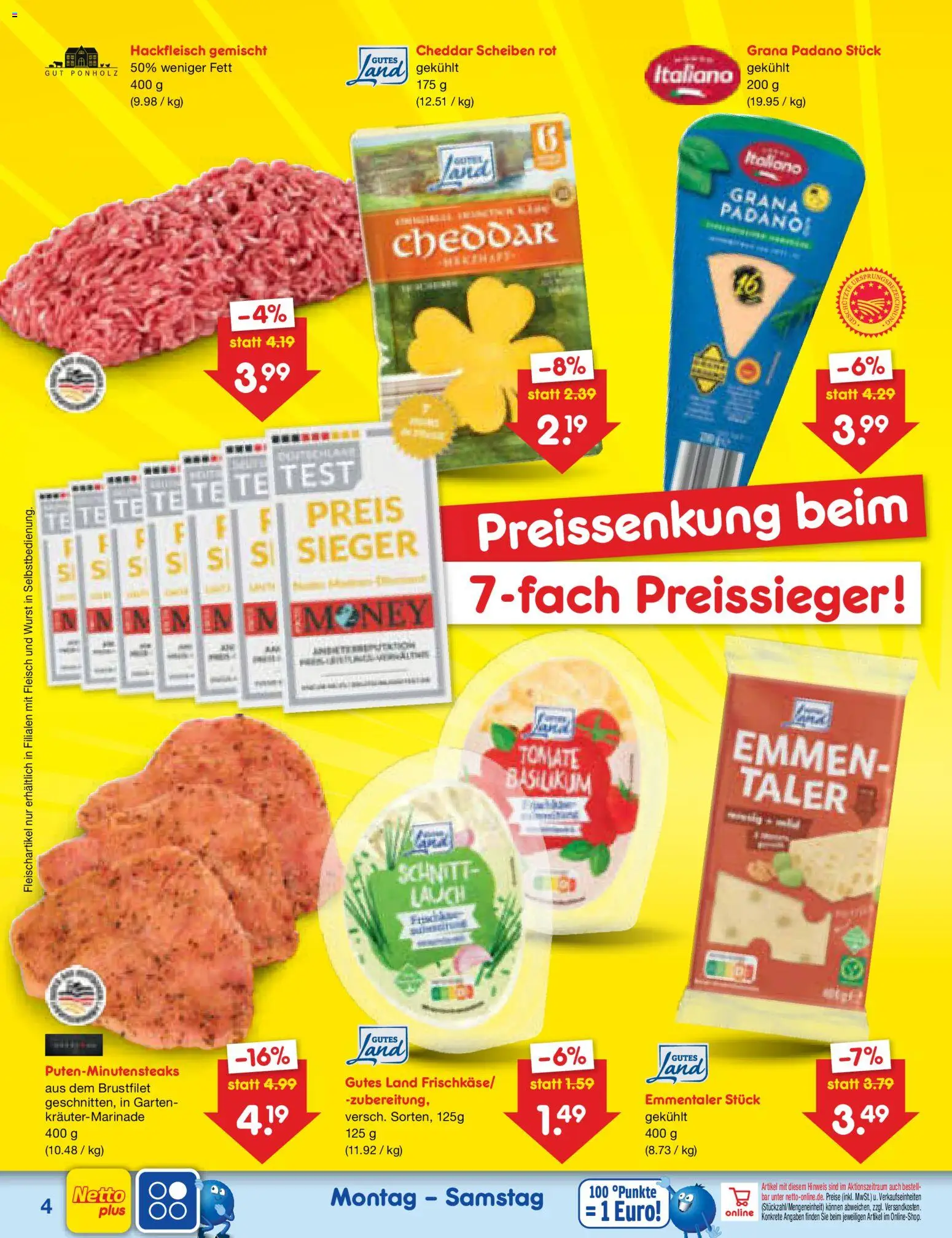 Netto Marken-Discount Prospekt – gültig ab 22.06.2026 | Seite: 6 | Produkte: Wurst, Fleisch, Hackfleisch