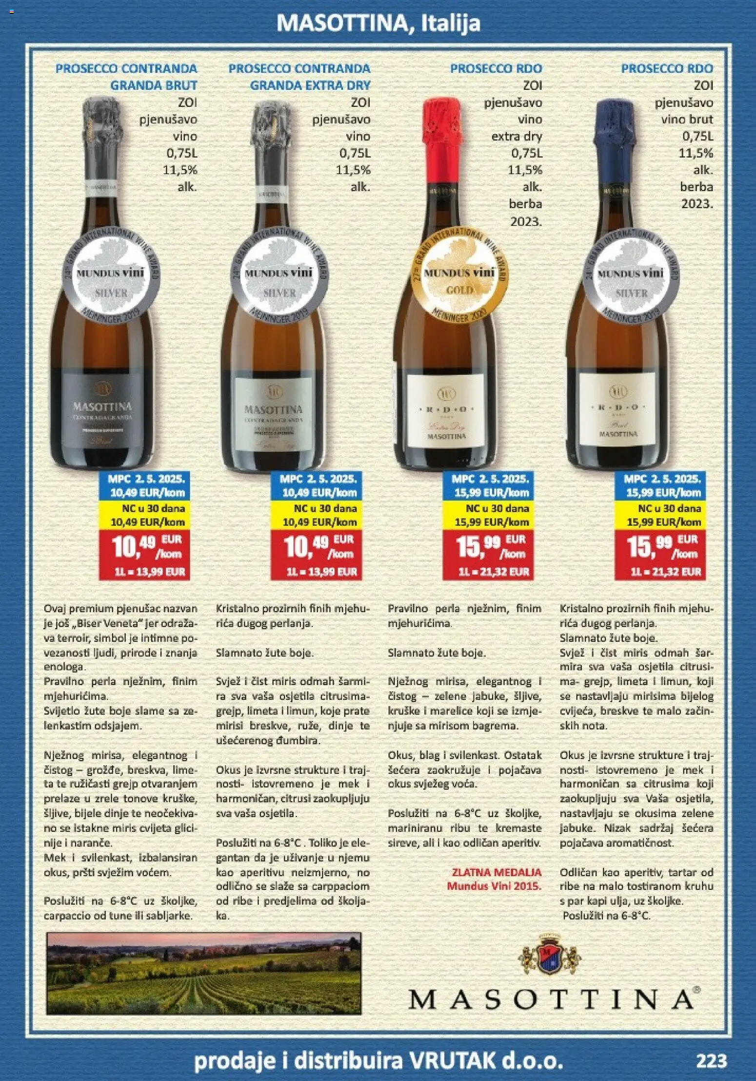 Vrutak katalog | vrijedi od 01.11.2025 | Stranica: 223 | Proizvodi: Miris, Naranče, Grejp, Limeta