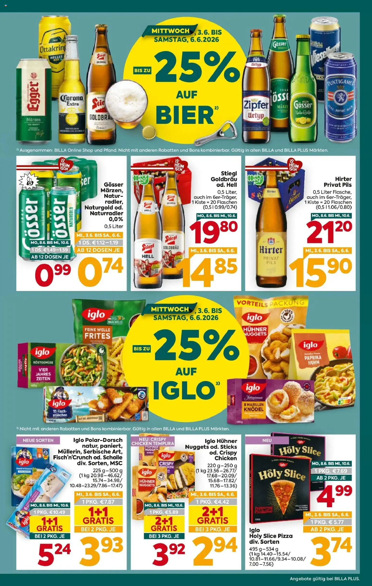 Billa Plus Flugblatt - Burgenland gültig ab 03.06.2026 | Seite: 3 | Produkte: Pizza, Fisch