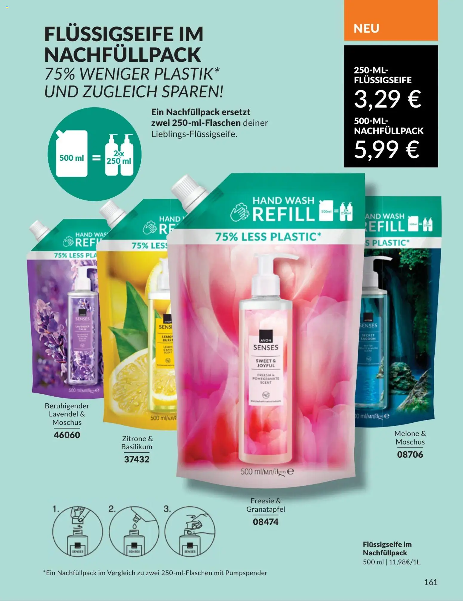 AVON Katalog Juli 2026 – gültig ab 01.07.2026 | Seite: 161 | Produkte: Granatapfel, Zitrone, Melone, Lavendel