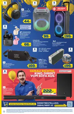 Euronics  Aktueller Prospekt ab 04.07.2026 gültig | Seite: 10 | Produkte: Mikrofon, Soundbar, TV, Kopfhörer