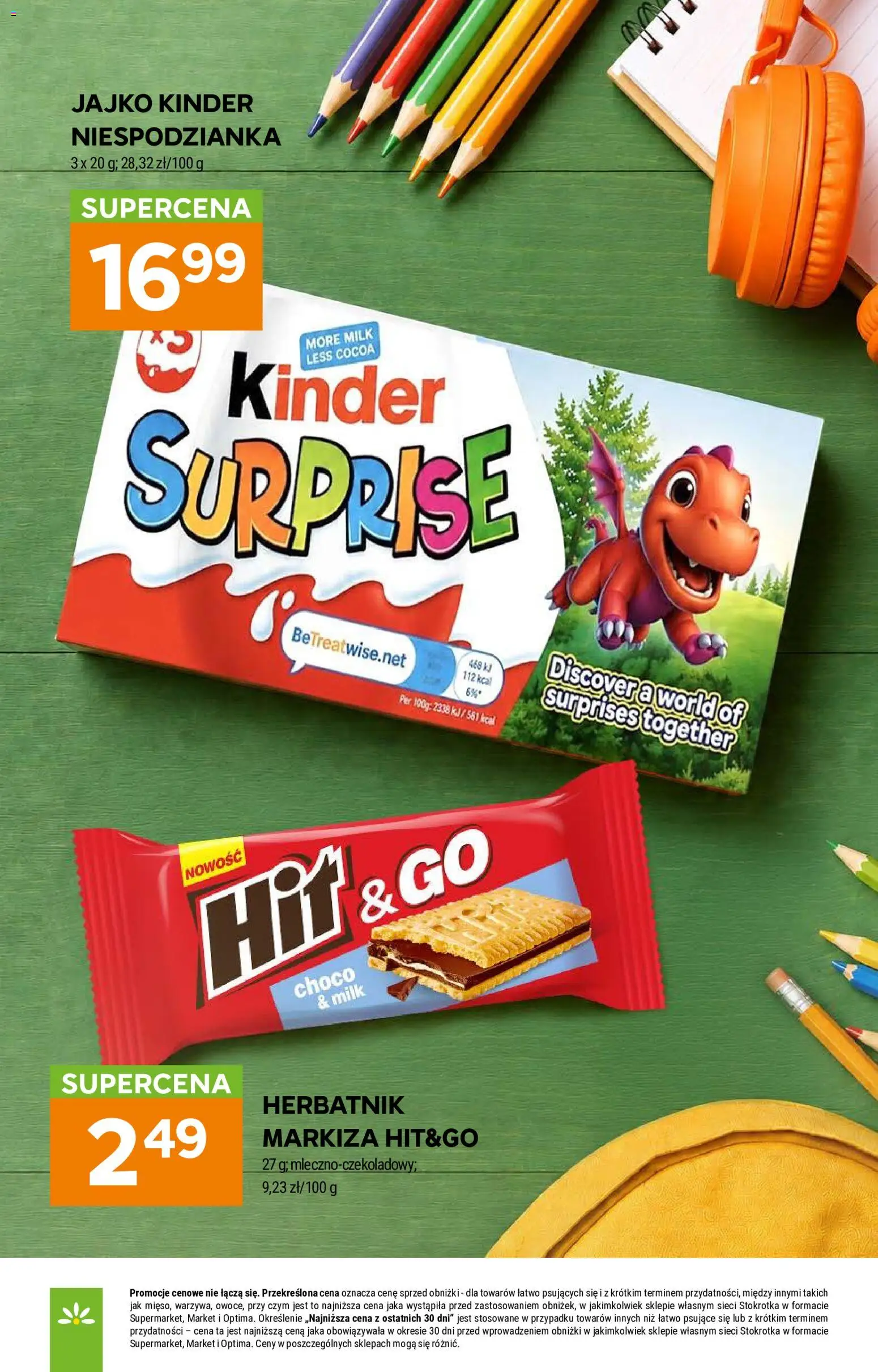 Stokrotka gazetka - Market od 03.09.2026 | Strona: 28 | Produkty: Stokrotka, Kinder niespodzianka