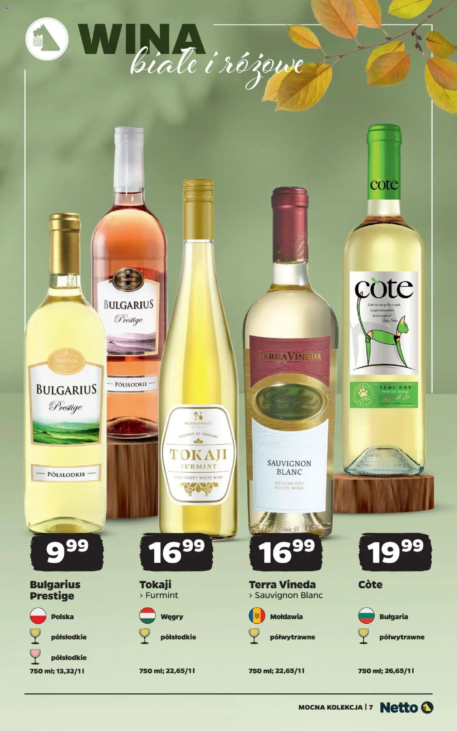 Netto gazetka - Wina od 25.10.2026 | Strona: 7 | Produkty: Wina białe, Sauvignon Blanc