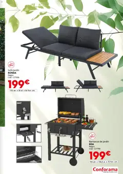 Vista previa Conforama Guía Jardín 2026 válido desde el 19/03/2026 | Página: 31 | Productos: Barbacoa, Sofá