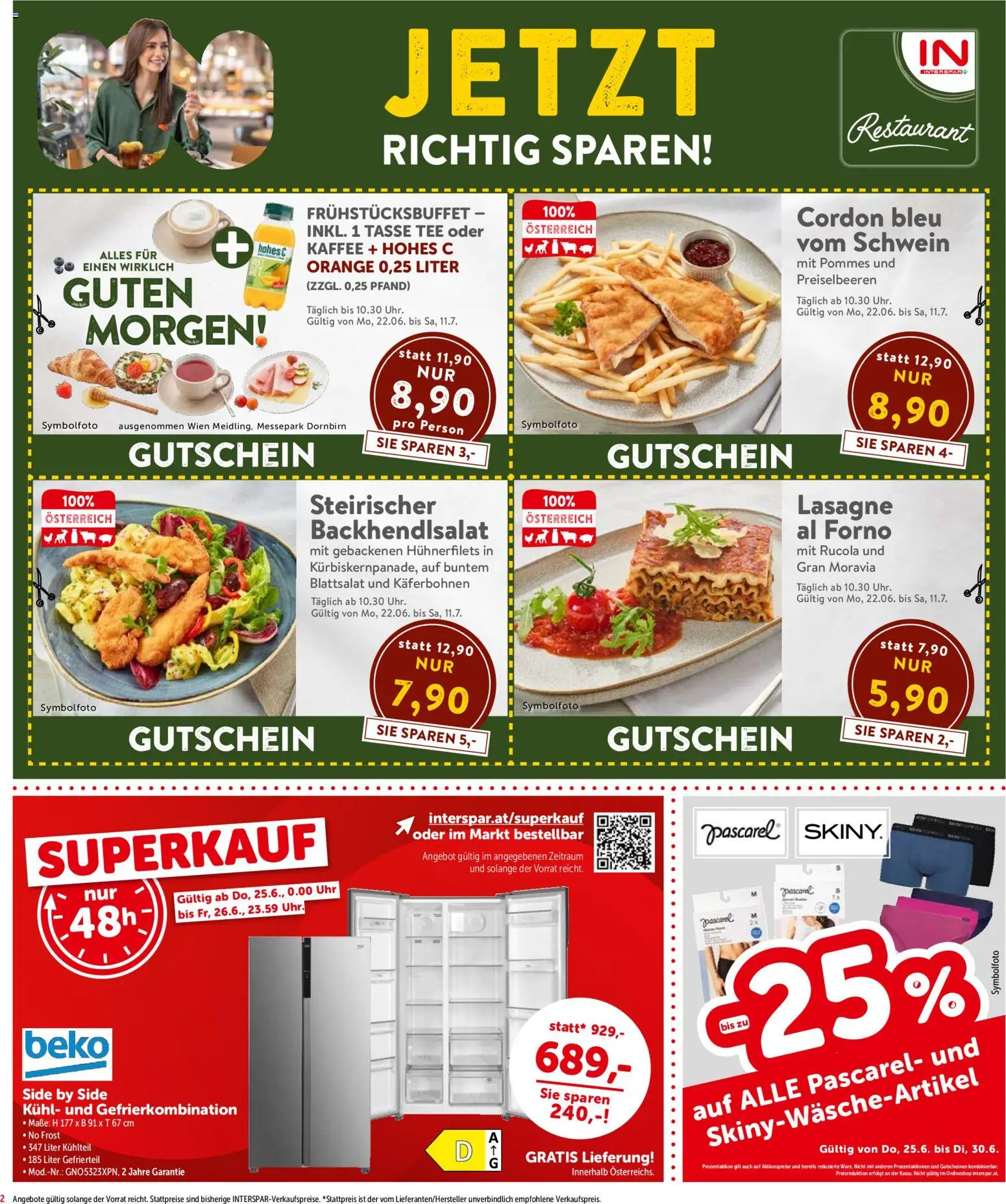 Interspar Flugblatt - Wien gültig ab 25.06.2026 | Seite: 2 | Produkte: Uhr, Kaffee, Tee
