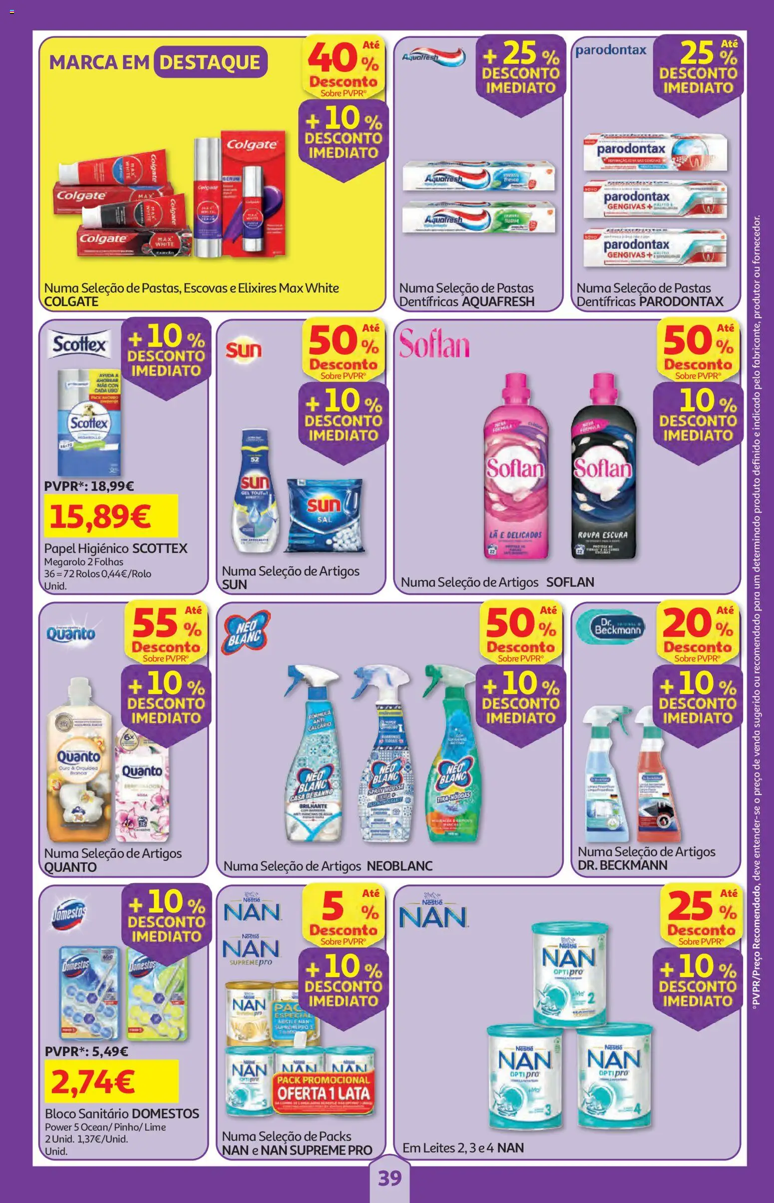 Auchan folheto │ válido de 16/07/2026 | Página: 39 | Produtos: Papel higiénico, Sérum, Nestlé