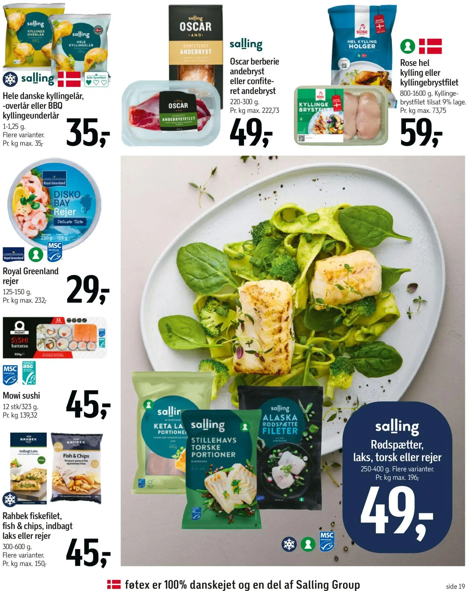 Føtex tilbudsavis – gyldig fra 07/04/2026 | Side: 24 | Produkter: Fisk, Chips, Sushi, Laks