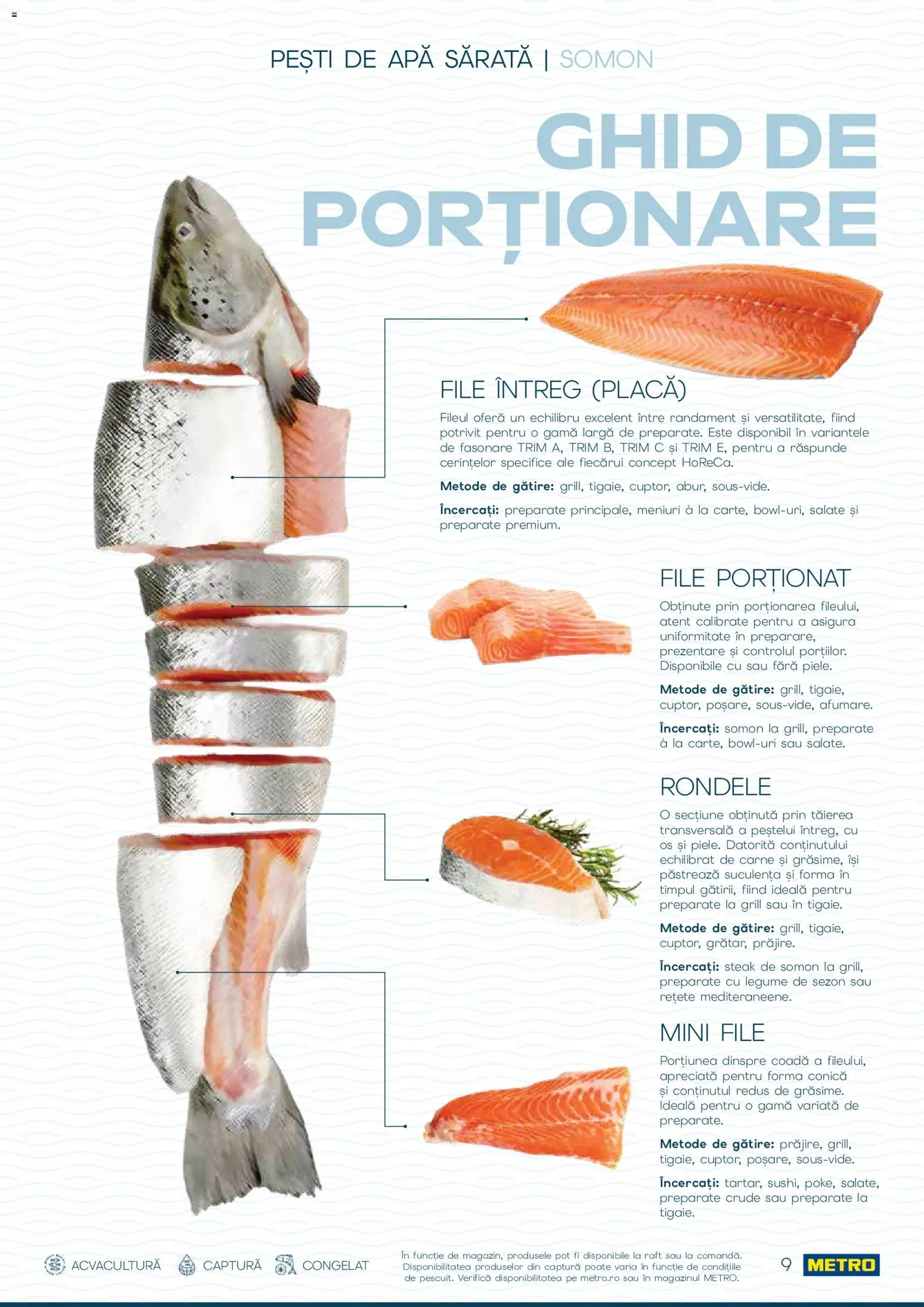 Noul catalog Metro – valabil de la 01.10.2026 | Pagină: 9 | Produse: Grill, Raft, Somon, Legume