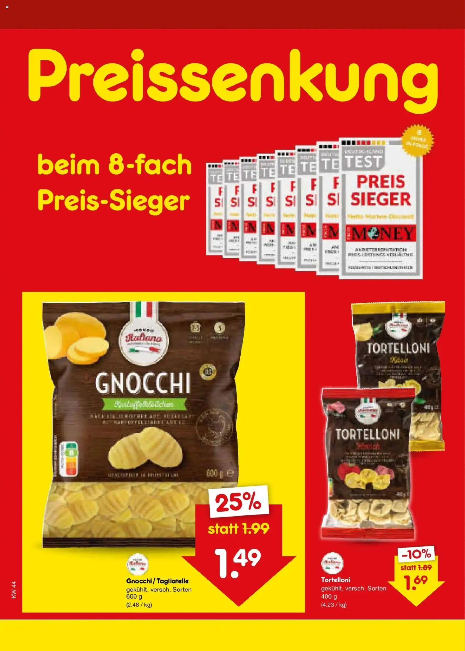 Netto Marken-Discount Prospekt – gültig ab 28.10.2026 | Seite: 25 | Produkte: Gnocchi