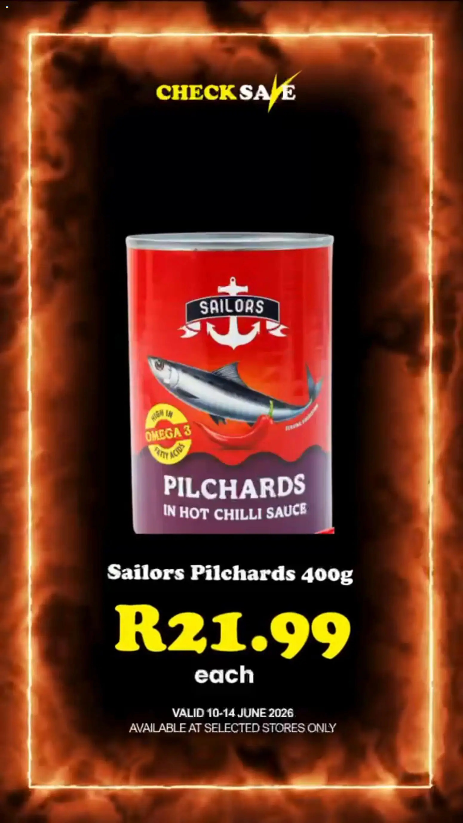 New Check Save catalogue – valid from 10.06.2026 | Page: 4 | Products: Pilchards, Sauce, Chilli