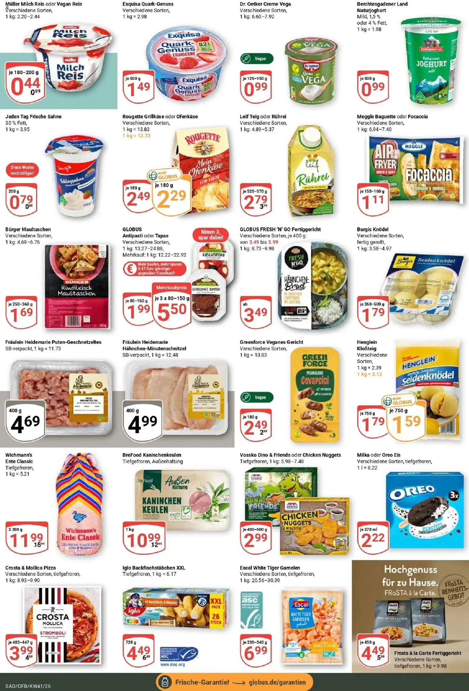 Globus Prospekt Schwandorf (ab 05.10.2026) » Angebote online | Seite: 11 | Produkte: Iglo, Burger, Tomaten, Pizza