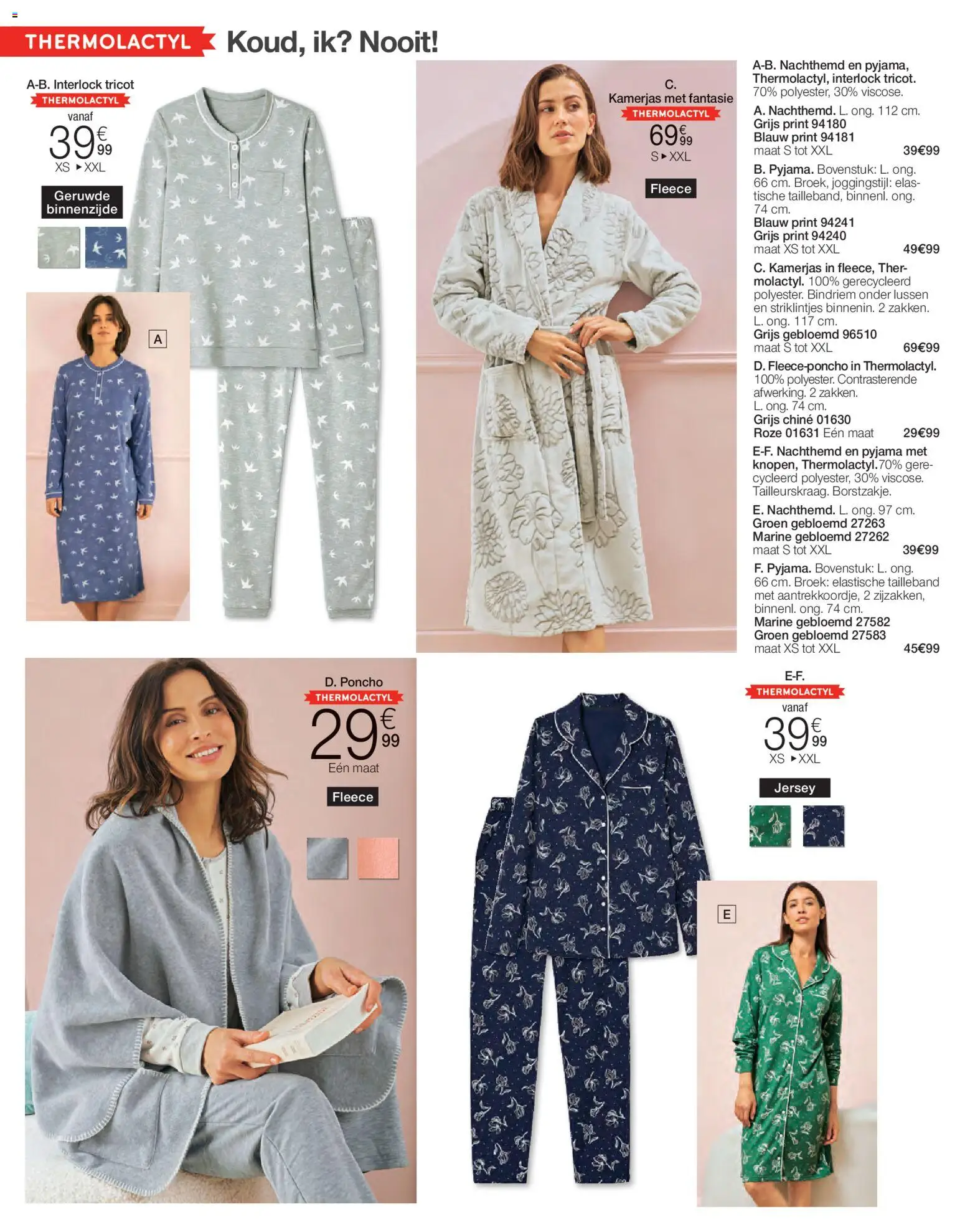 {H1} | Pagina: 32 | Producten: Poncho, Broek, Pyjama