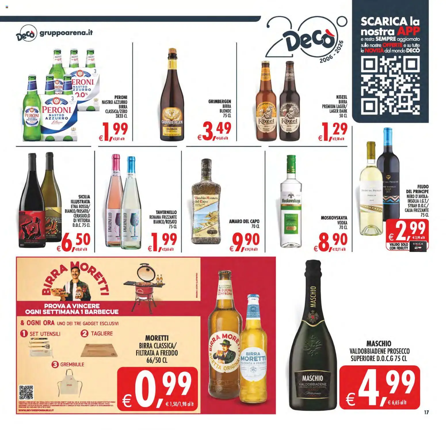 Volantino Decò del 08.05.2026 | Pagina: 21 | Prodotti: Birra, Vodka, Prosecco, Grembiule