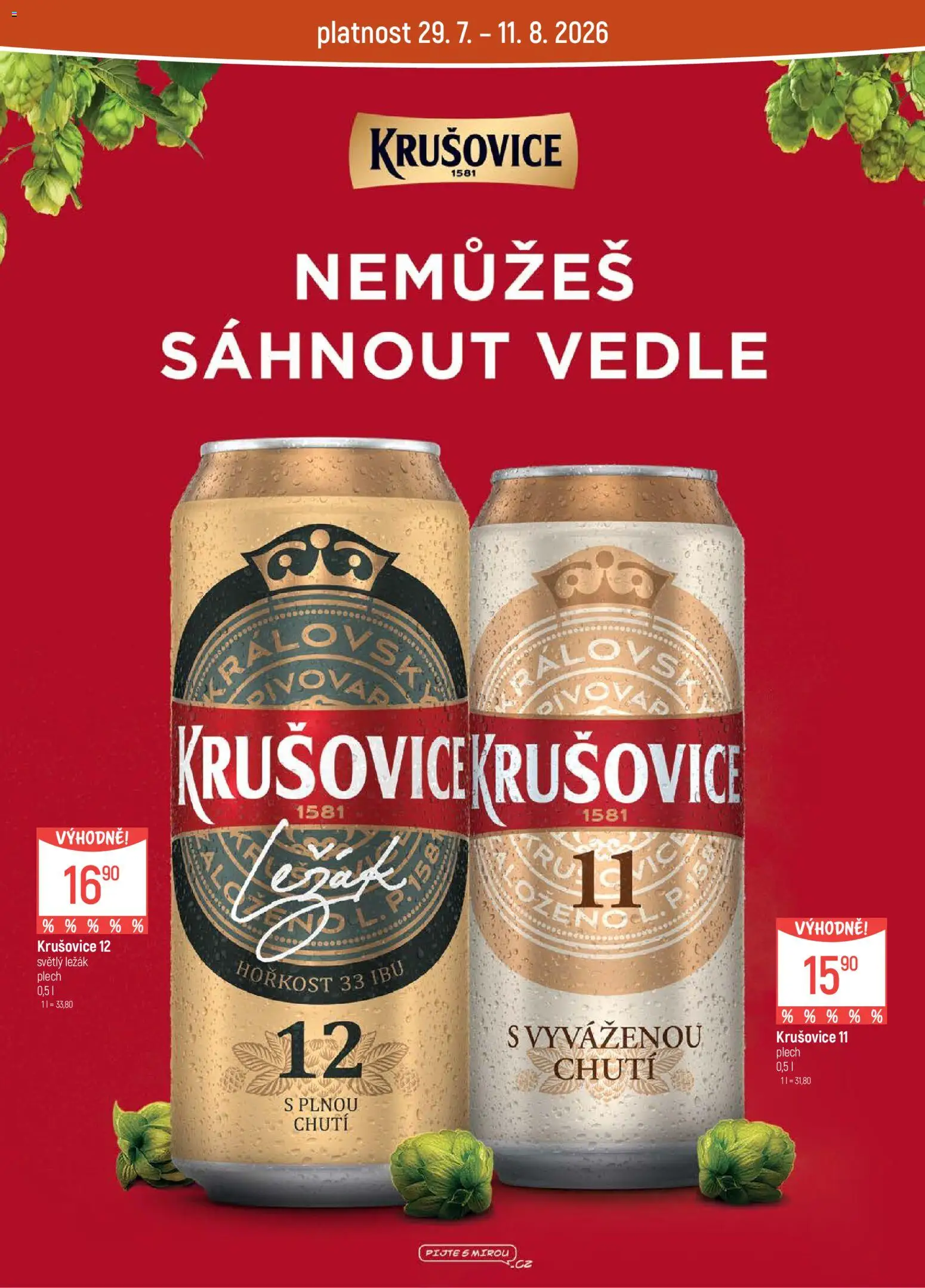 Globus leták od 05.08.2026 | Strana: 28 | Produkty: Plech, Krušovice, Krušovice 12
