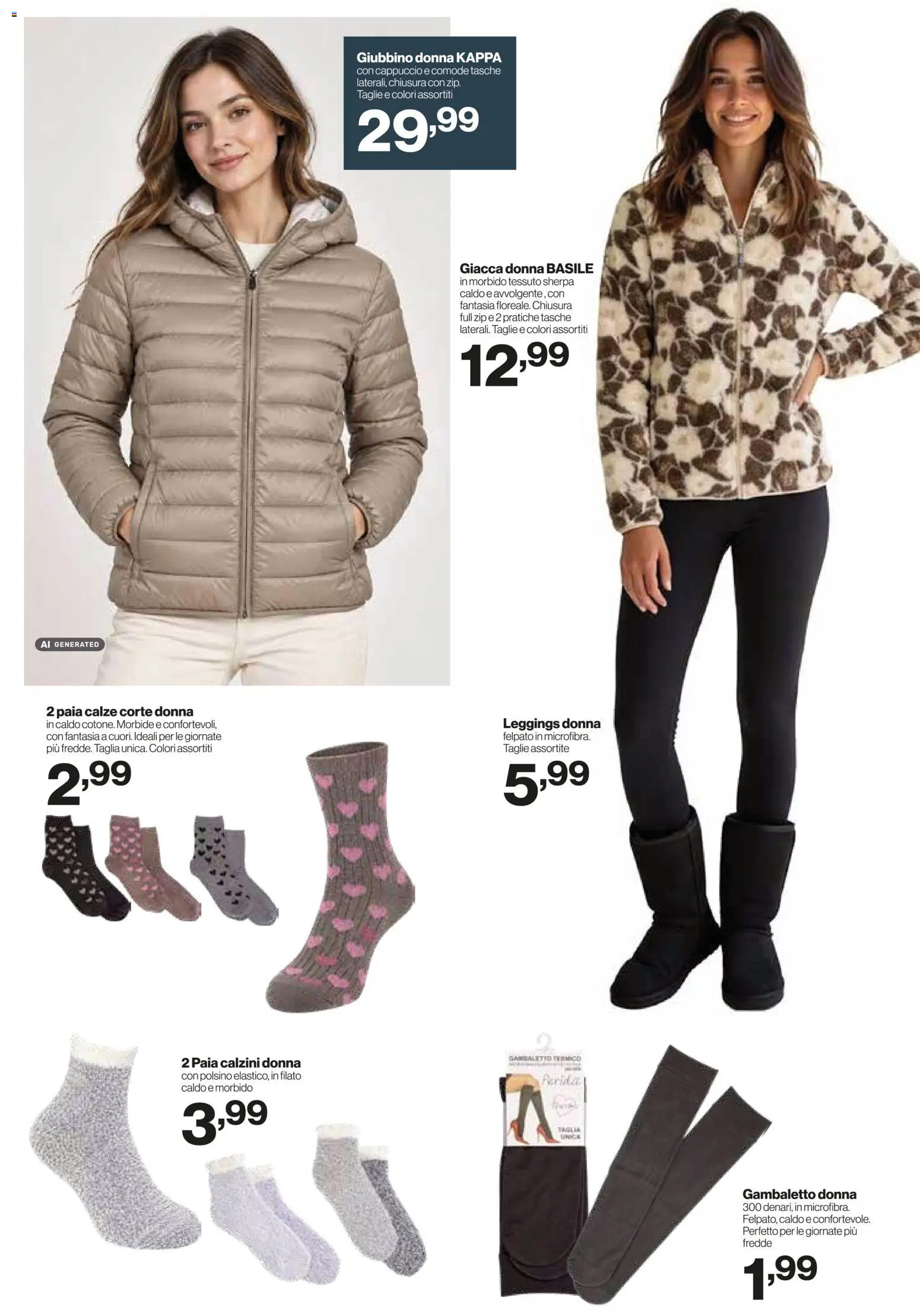 Volantino IN's del 21/10/2026 | Pagina: 21 | Prodotti: Giacca, Leggings, Cappuccio, Tasche