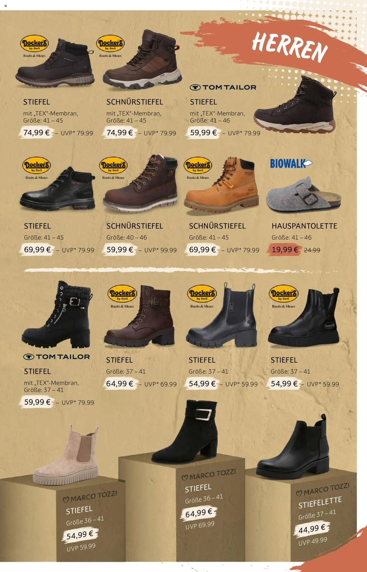 V-Markt Modeprospekt Herbst – gültig ab 22.10.2026 | Seite: 5 | Produkte: Stiefel