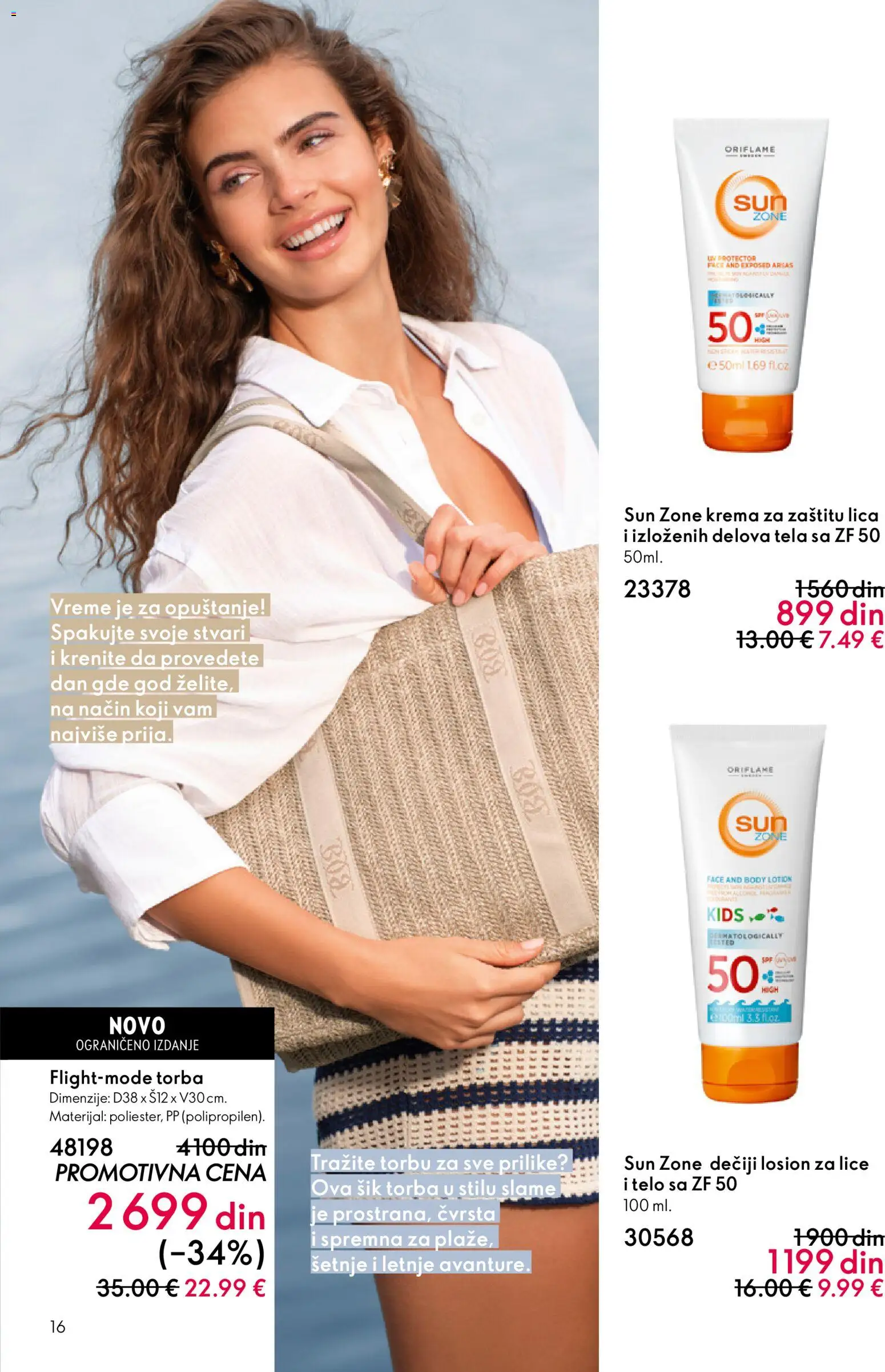 Oriflame katalog - važi od 03.06.2026 | Strana: 16 | Proizvode: Krema, Torba