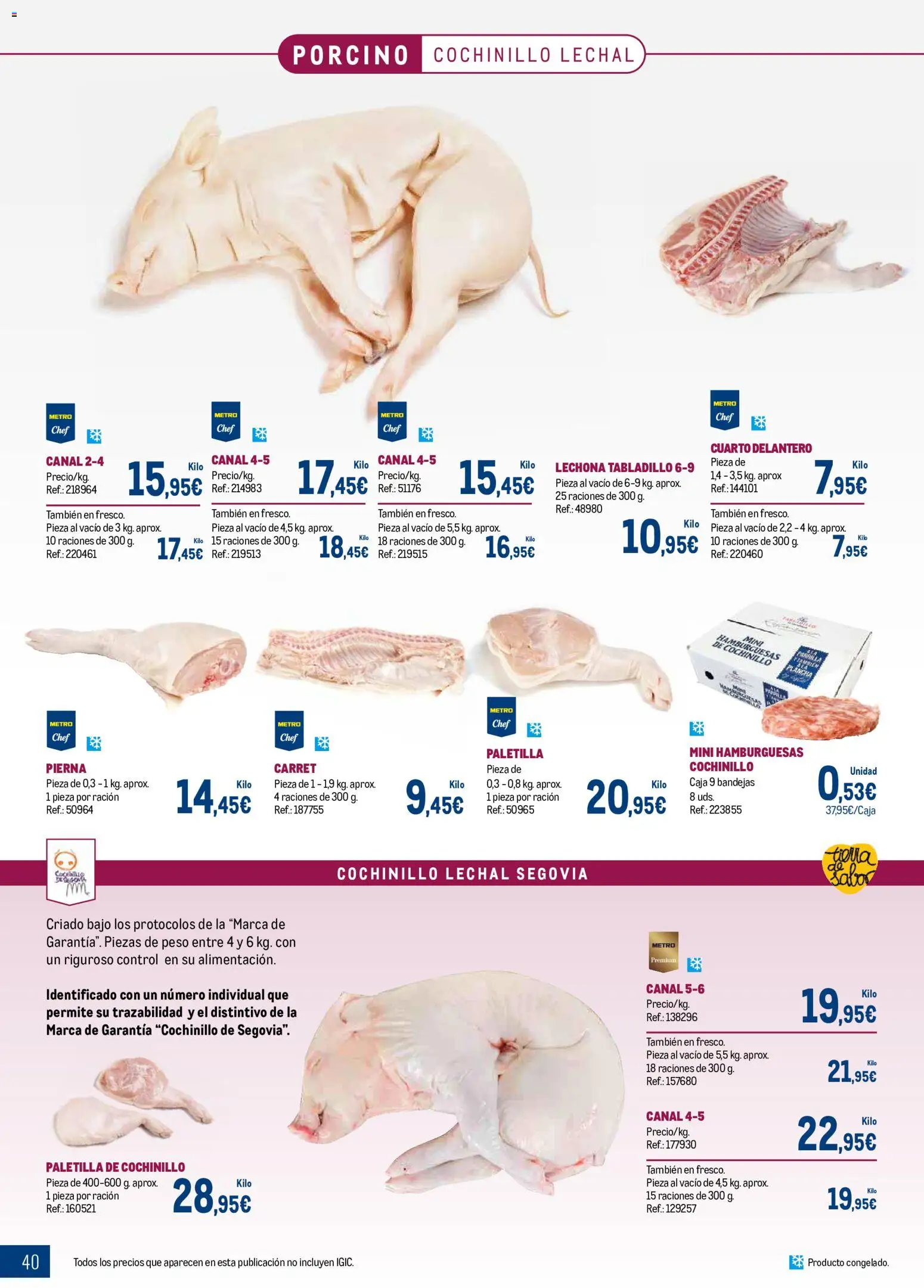Makro Expertos en carnes Canarias │ válido desde el 01.06.2026 | Página: 40 | Productos: Peso, Plancha, Caja