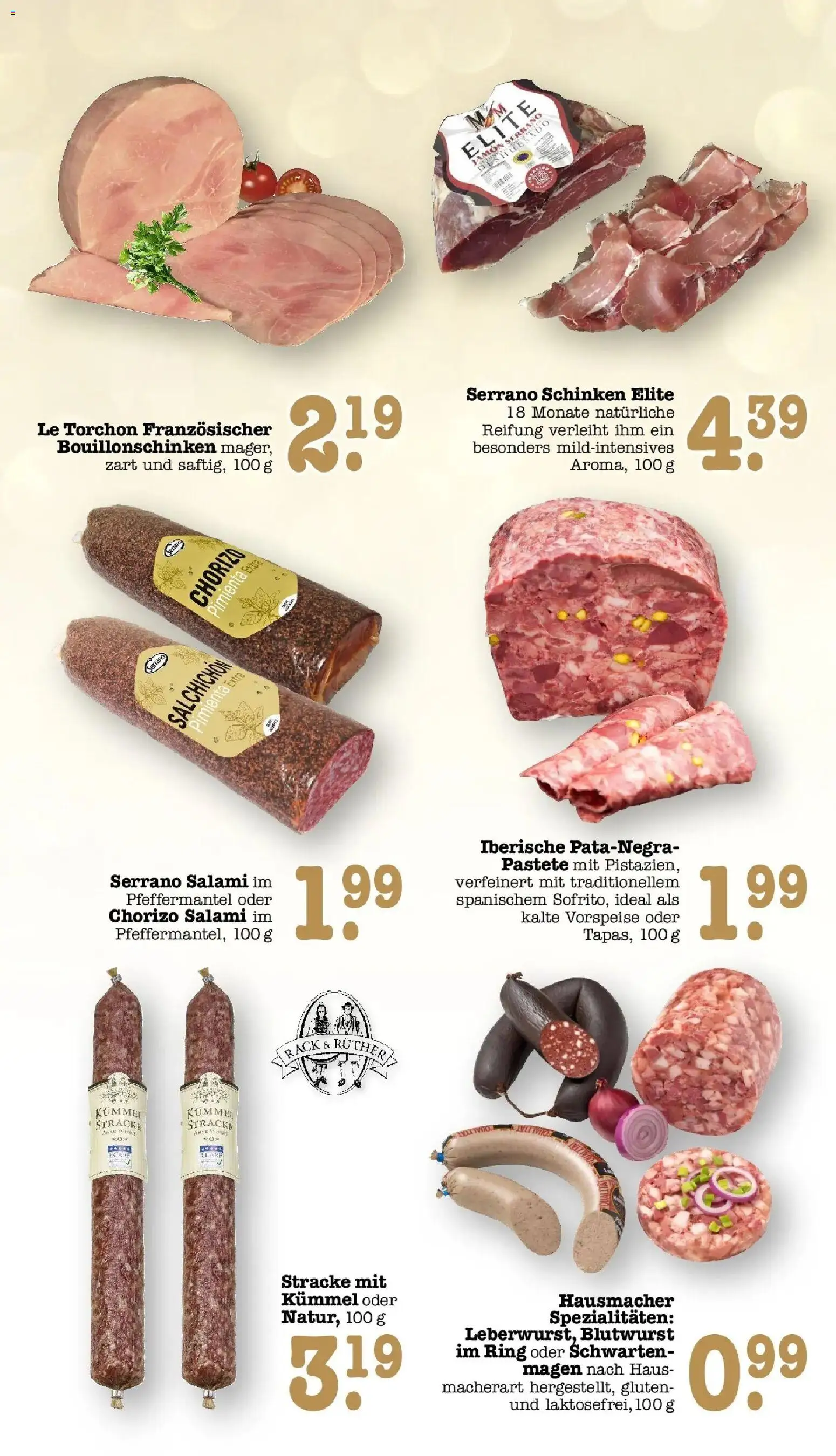 Edeka Prospekt Offenbach (ab 05.10.2026) » Angebote Online | Seite: 15 | Produkte: Spezialitäten, Salami, Serrano schinken, Schinken