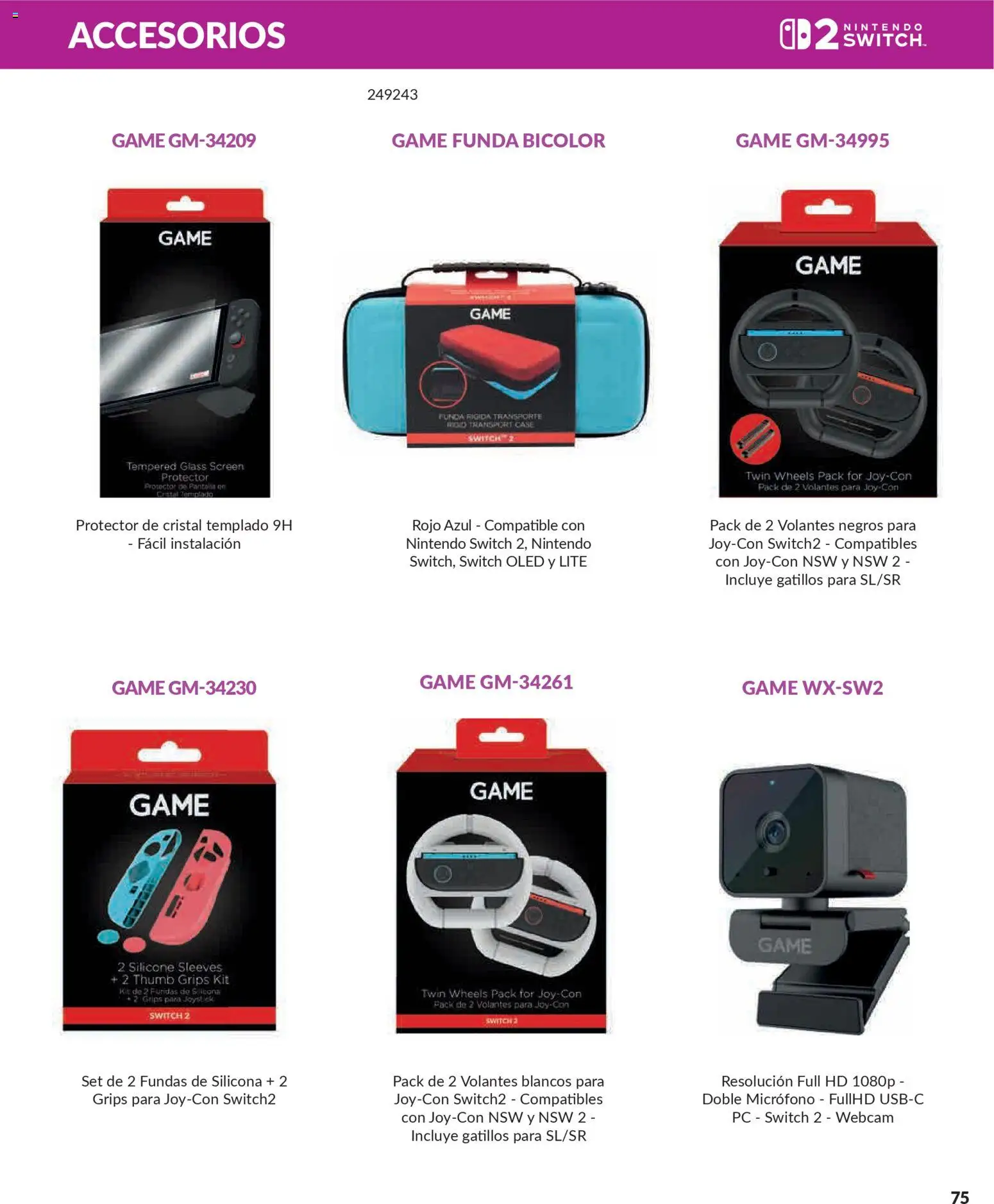 Game folleto │ válido desde el 03/12/2025 | Página: 75 | Productos: Nintendo, PC, Micrófono, Nintendo Switch