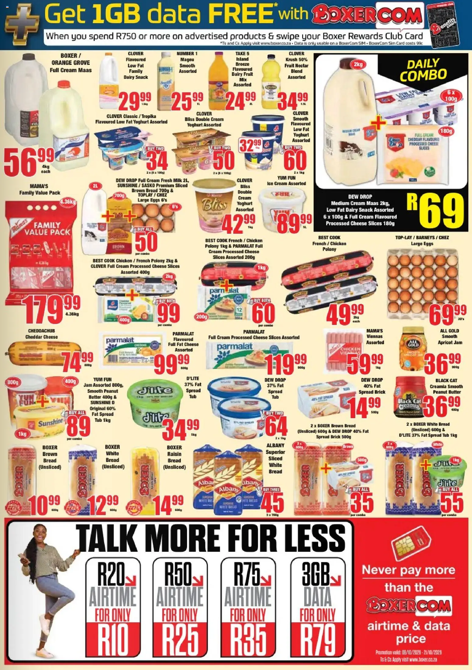 New Boxer catalogue – valid from 08/10/2026 | Page: 3 | Products: Sim, Spread, Bread, Fat spread
