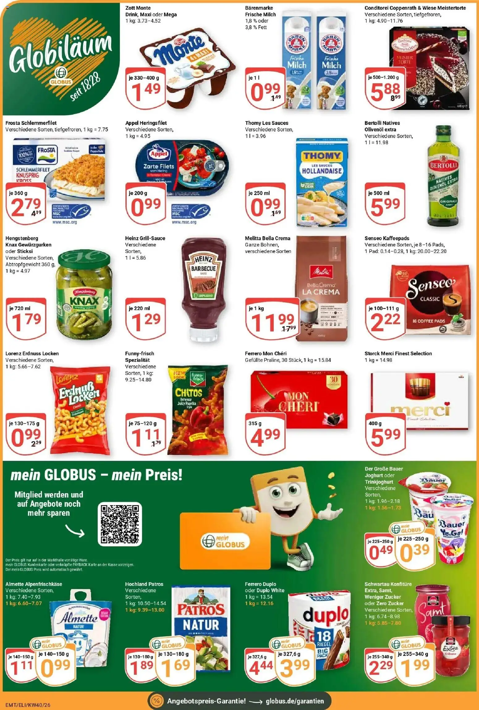 Globus Prospekt Erfurt-Linderbach (ab 28.09.2026) » Angebote online | Seite: 2 | Produkte: Senseo, Merci, Trinkjoghurt, Paprika