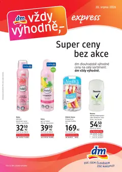Náhled letáku dm drogerie leták - Express od 20.08.2026