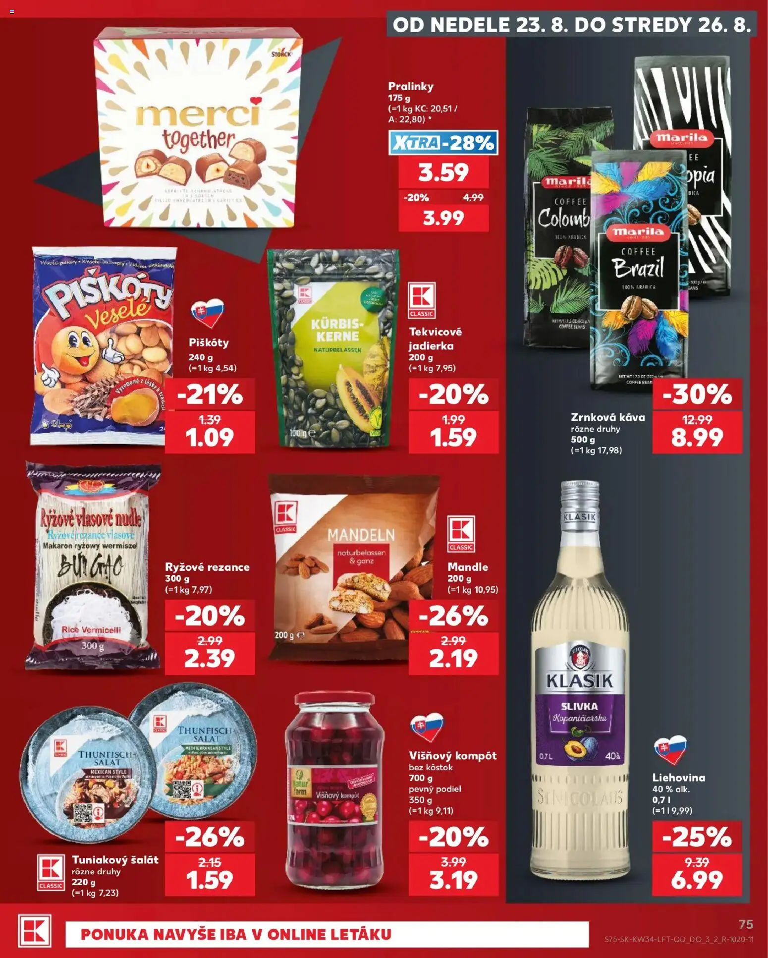 Kaufland SK akciós ujság - amely érvényes a következő dátumtól: 2026.08.20. | Oldal: 75