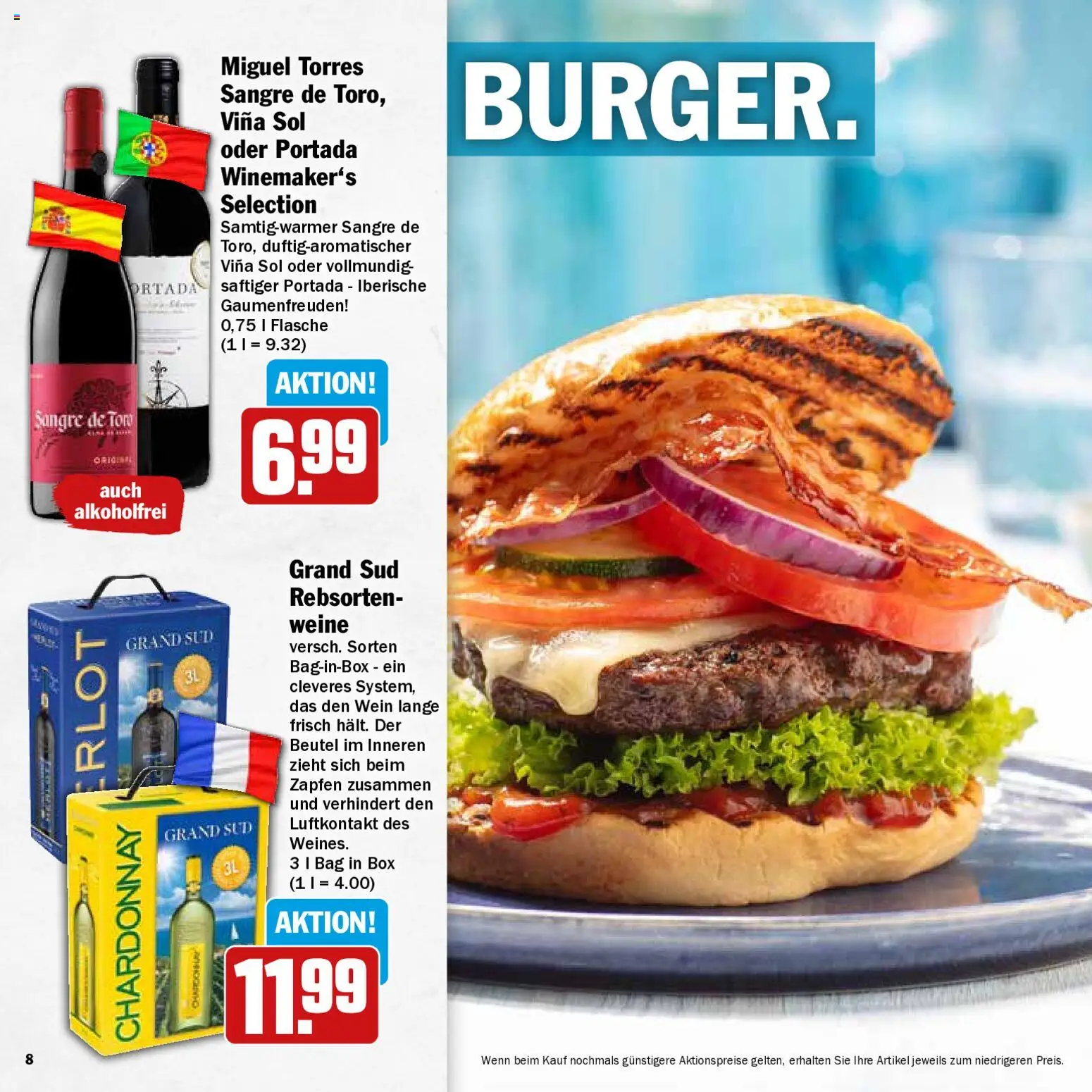 HIT Grillbroschüre – gültig ab 10.08.2026 | Seite: 8 | Produkte: Box, Grand sud, Wein