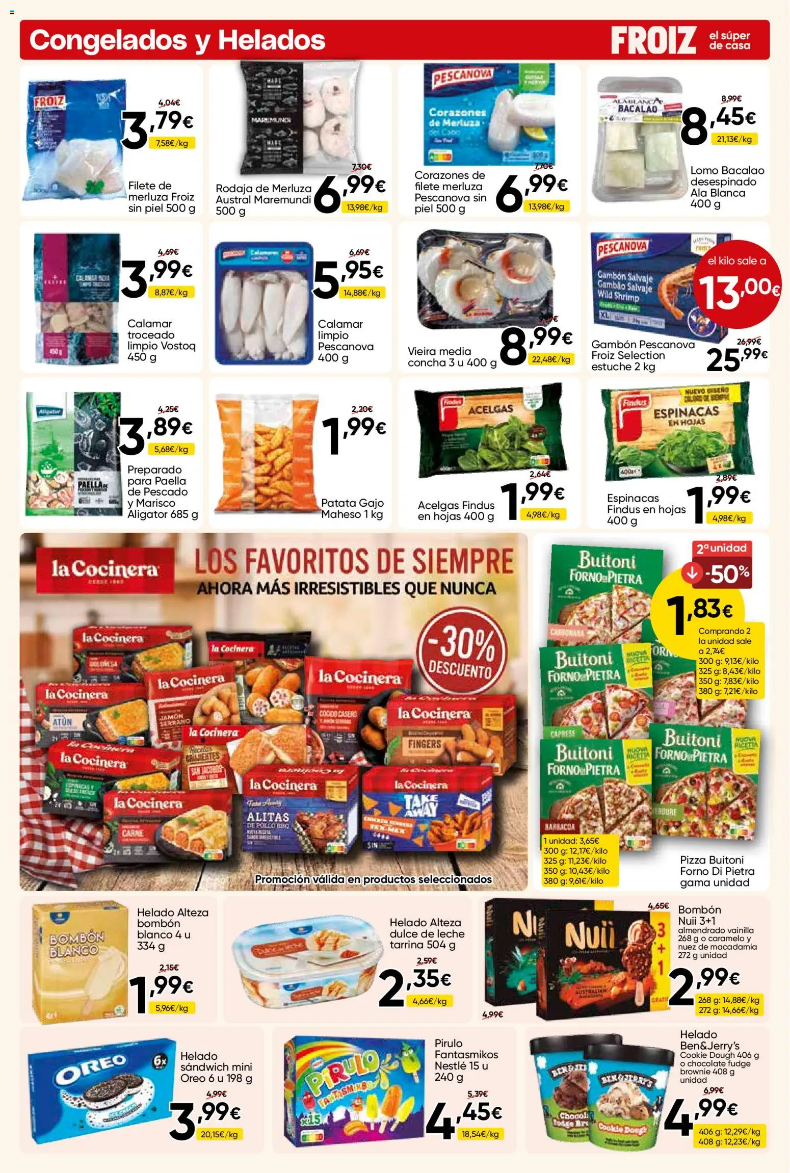 Froiz folleto │ válido desde el 30/09/2026 | Página: 4 | Productos: Dulce, Jamón cocido, Barbacoa, Carne