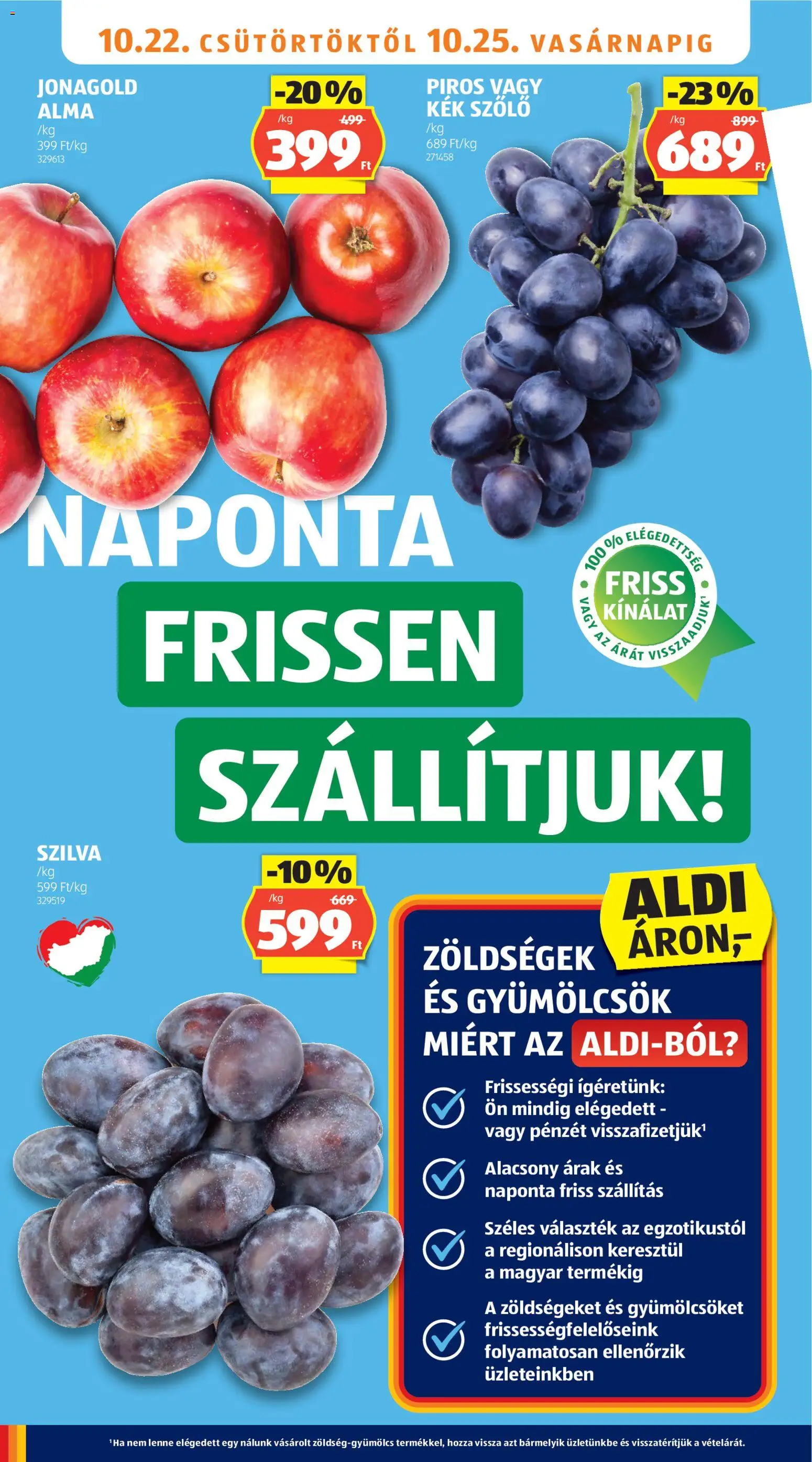 Aldi akciós ujság - amely érvényes a következő dátumtól: 2026.10.22. | Oldal: 6