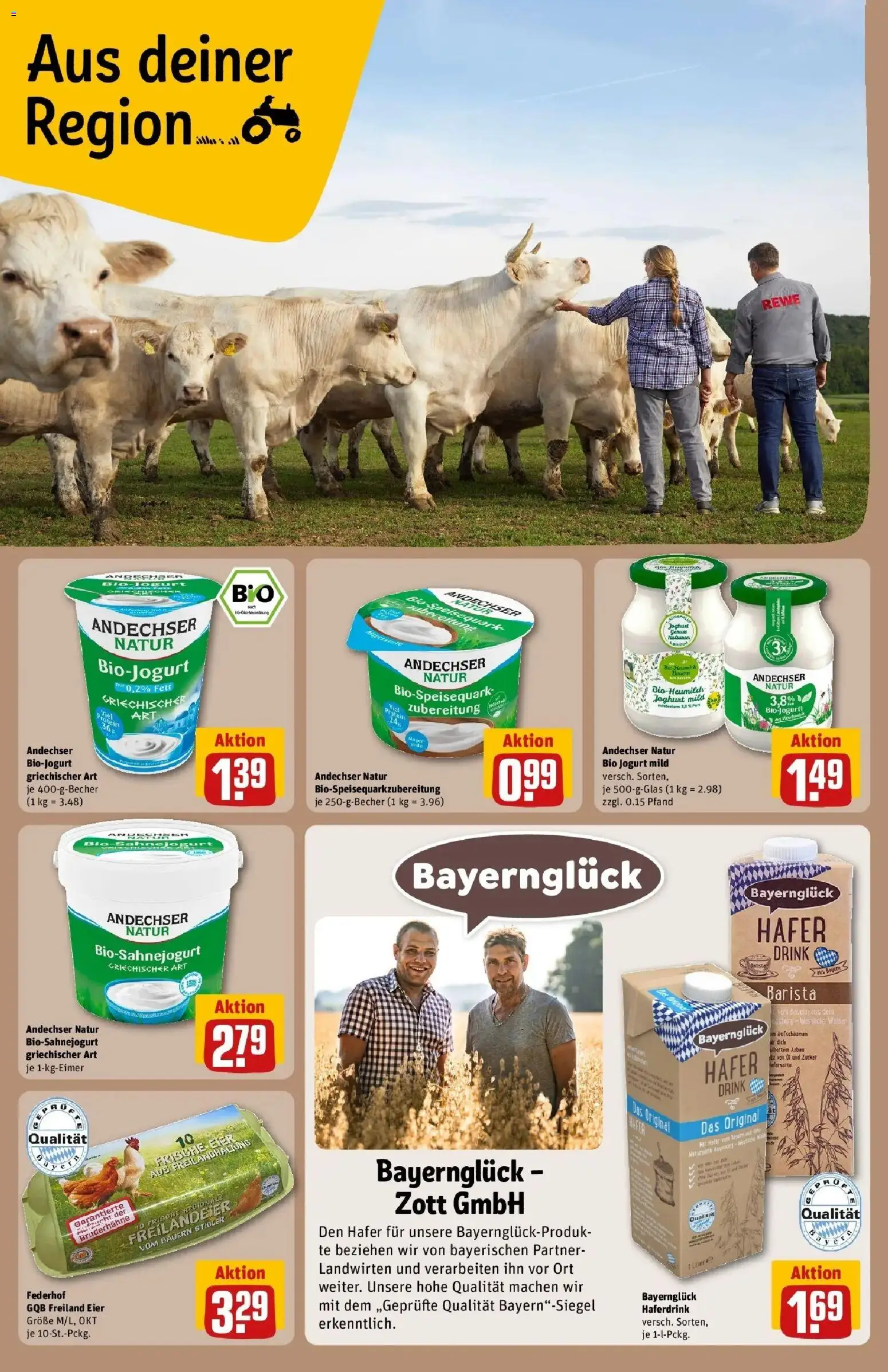 REWE Prospekt ab 26.10.2026 zum Blättern » Angebote | Seite: 26 | Produkte: Joghurt, Eier, Haferdrink, Zucker