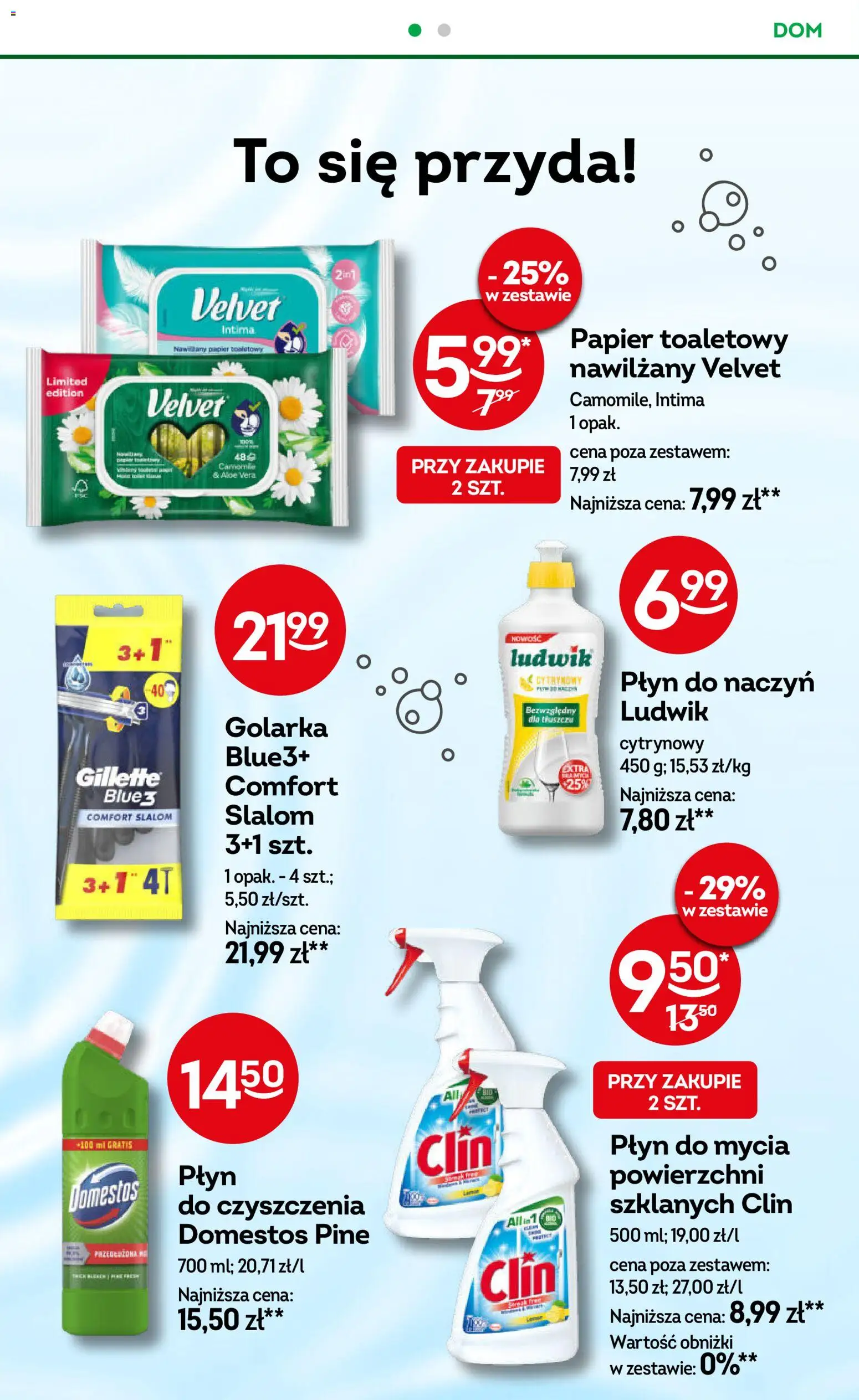 Żabka gazetka od 01.07.2026 | Strona: 88 | Produkty: Gillette, Papier toaletowy, Golarka, Domestos