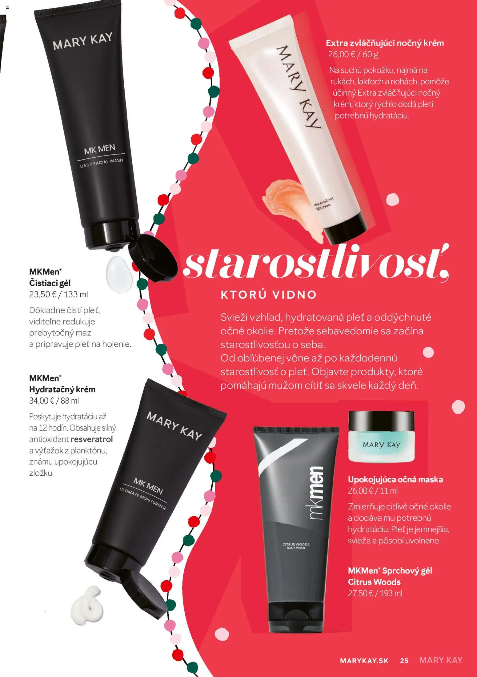 Nové Mary Kay akcie – leták je platný od 30.09.2026 | Strana: 25 | Produkty: Maska, Sprchový gél, Krém