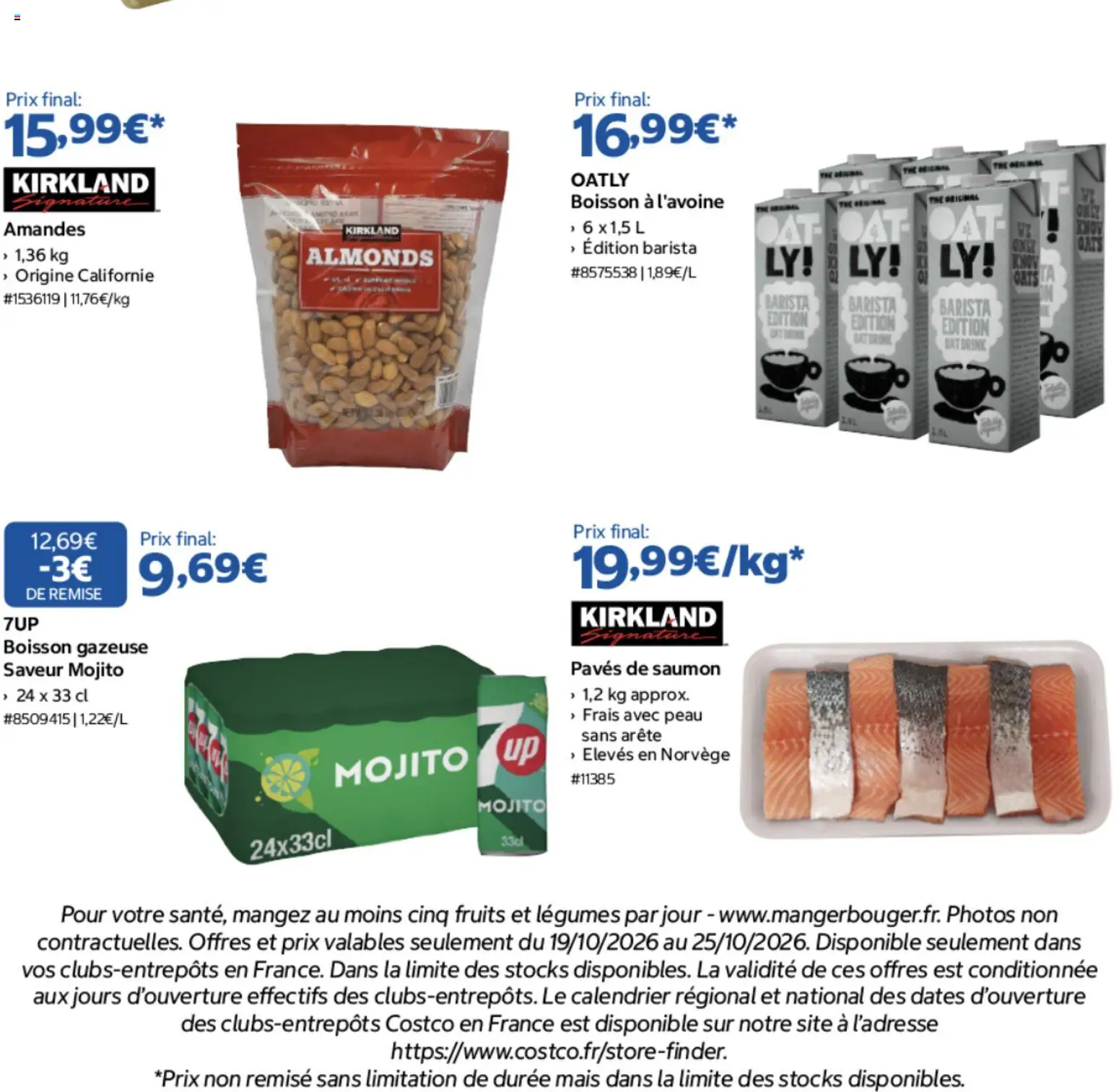 {H1} | Page: 2 | Produits: Boisson, Mais, Fruits, Amandes