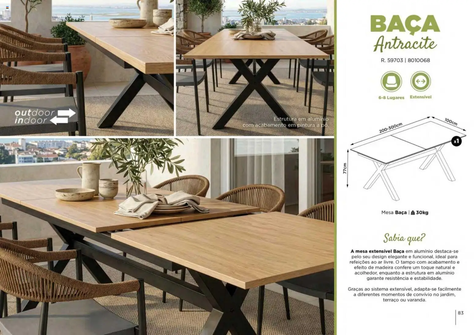 Espaço Casa folheto Ar Livre 2026 │ válido de 07.03.2026 | Página: 83 | Produtos: Mesa