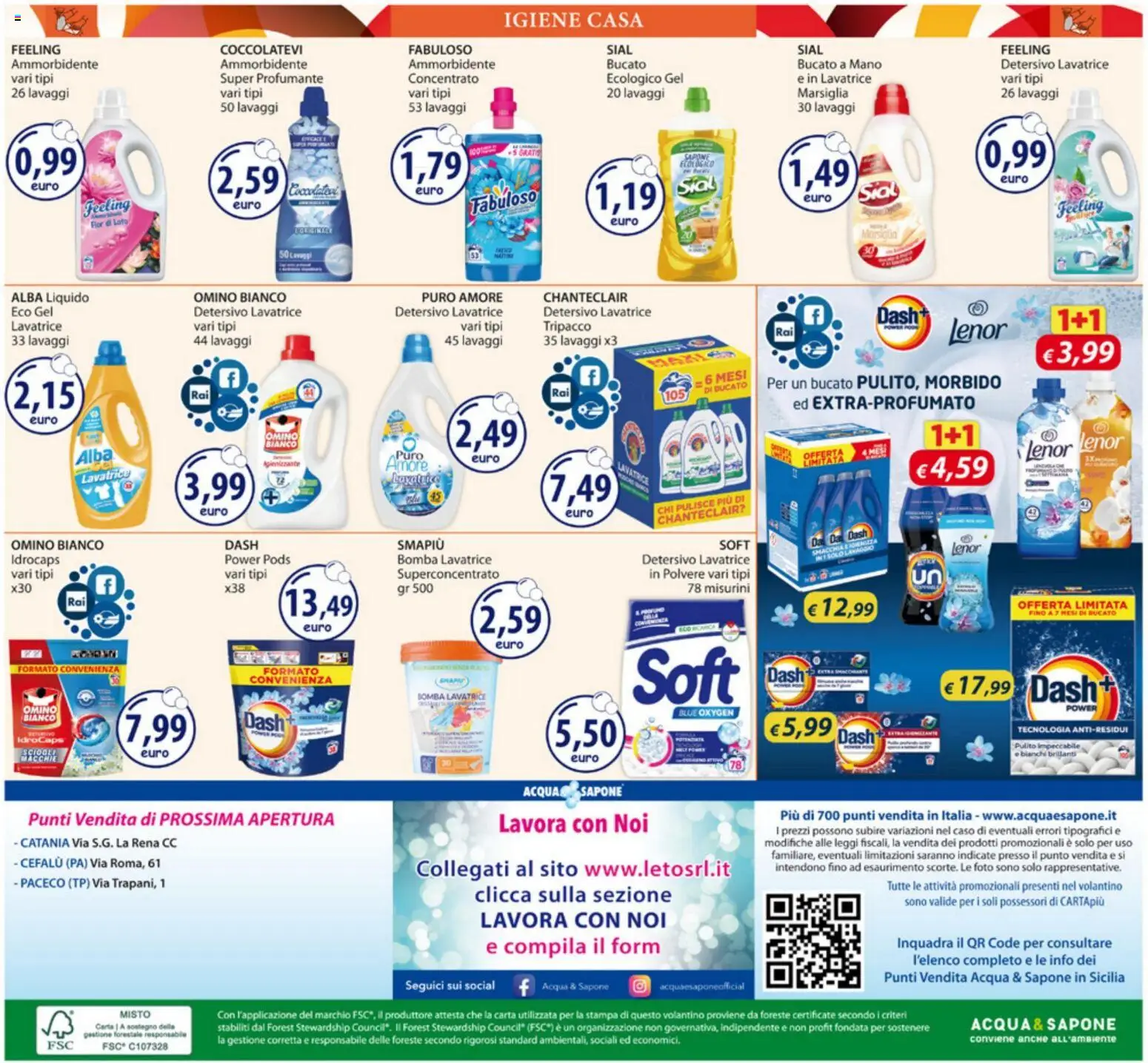Volantino Acqua e Sapone del 04.05.2026 | Pagina: 20 | Prodotti: Ammorbidente, Acqua, Lavatrice, Stampa
