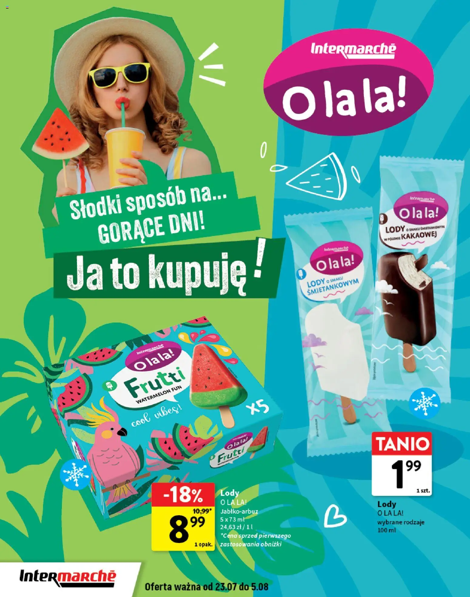 Intermarche gazetka - O La La! Ja to kupuję od 23.07.2026 | Strona: 2 | Produkty: Lody