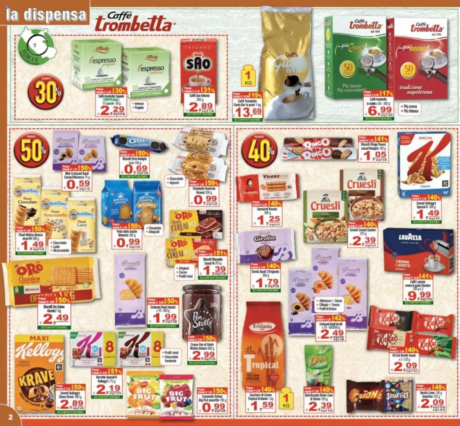 Volantino CTS del 29.05.2026 | Pagina: 2 | Prodotti: Dolcificante, Stevia, Biscotti, Zucchero