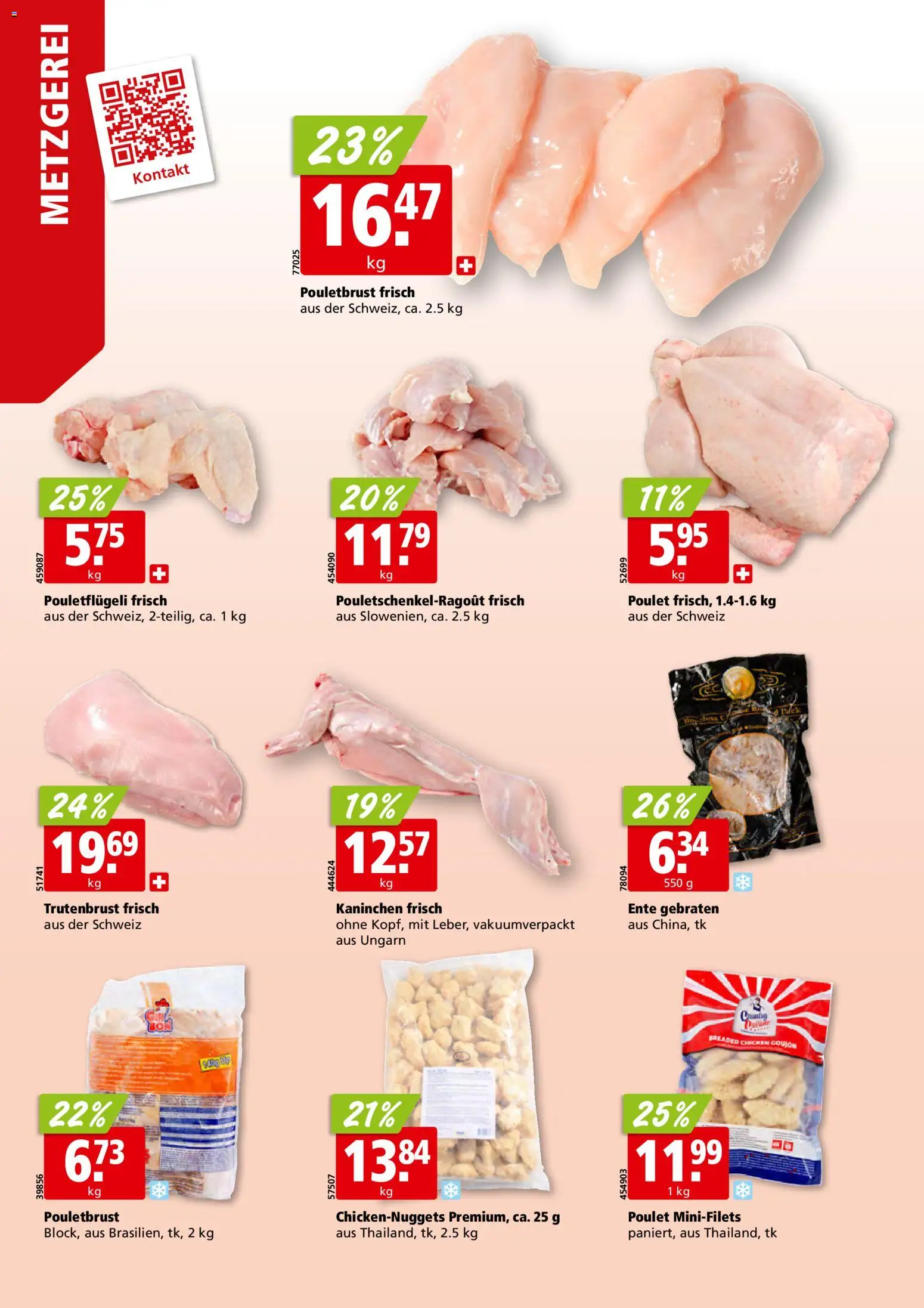 Aligro aktionen – gültig ab 24.08.2026 | Seite: 6 | Produkte: Kaninchen, Pouletbrust