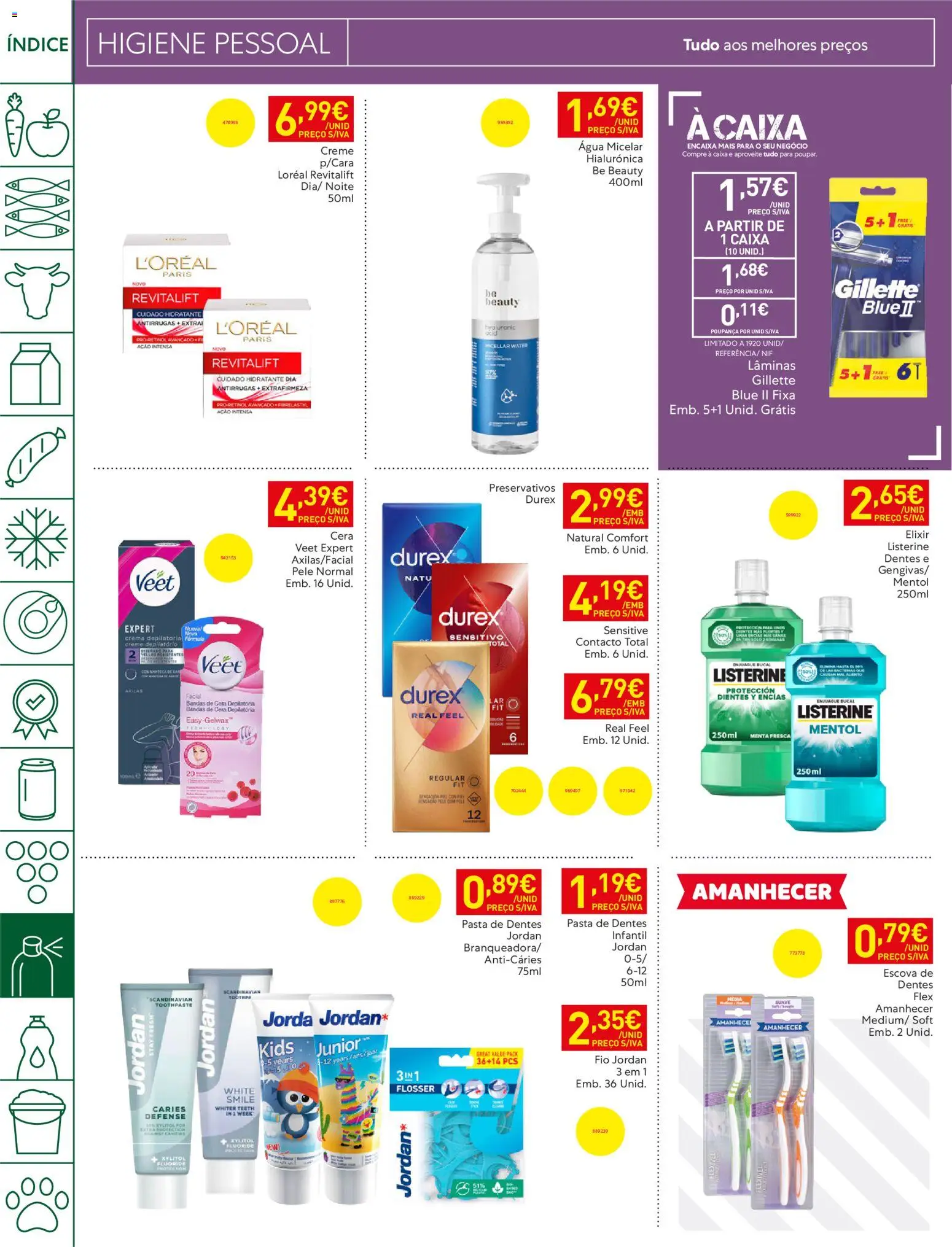 Recheio folheto Madeira │ válido de 07/07/2026 | Página: 38 | Produtos: Preservativos, Creme depilatório, Pasta de dentes, Caixa