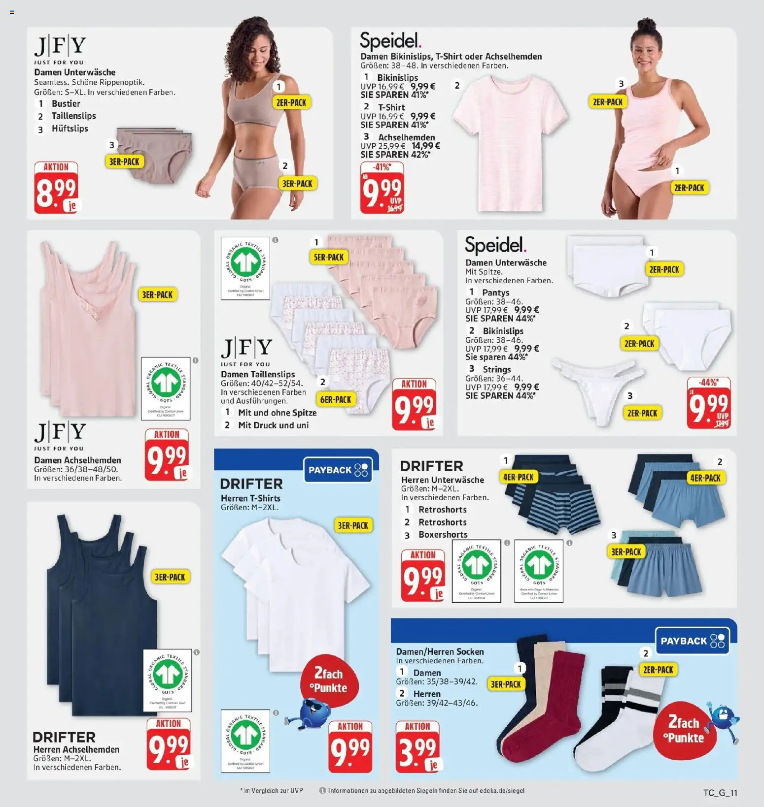 Edeka Prospekt Eislingen (ab 31.08.2026) » Angebote Online | Seite: 39 | Produkte: Unterwäsche, Socken